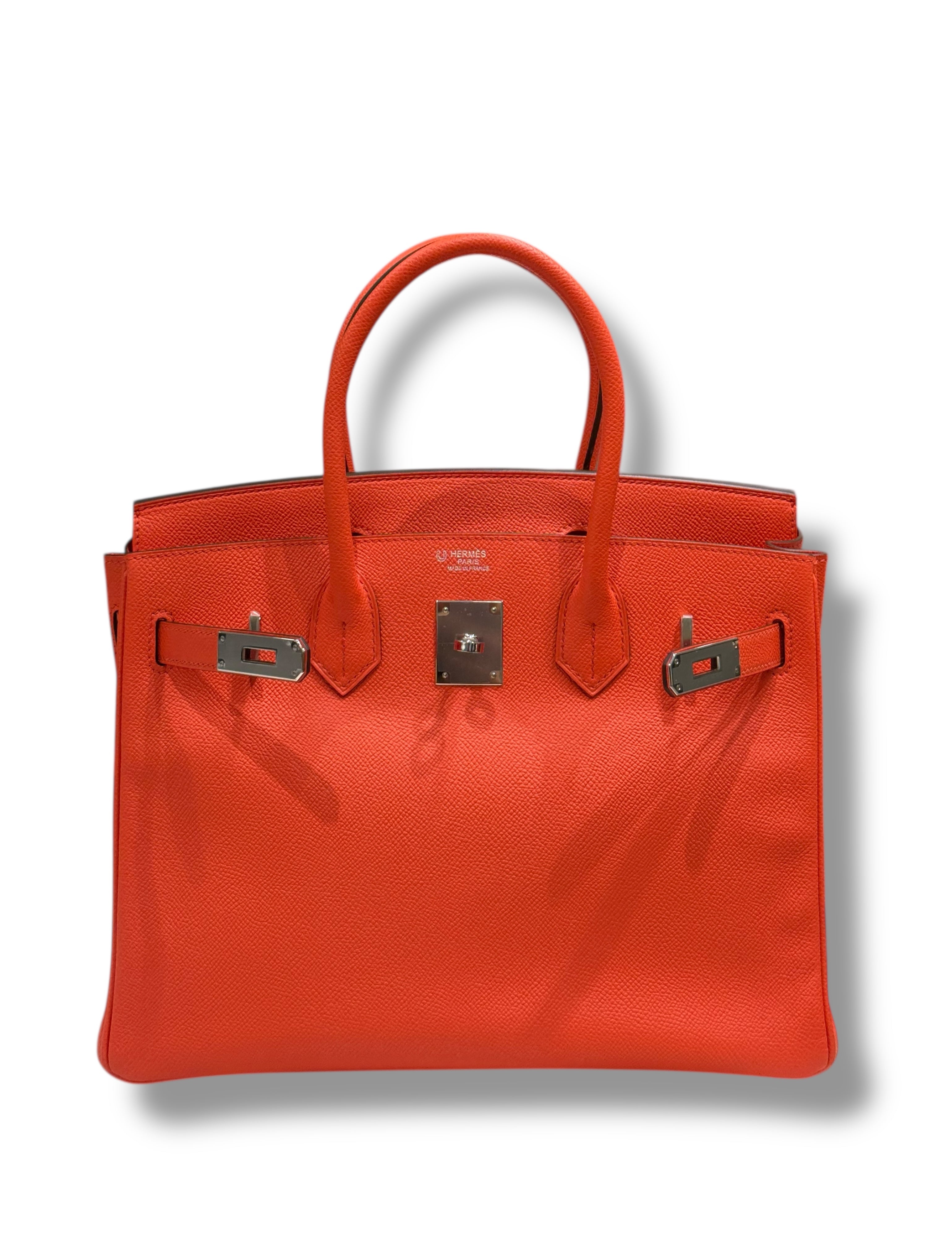 Hermès - Sac Birkin 30 Orange Poppy Epsom