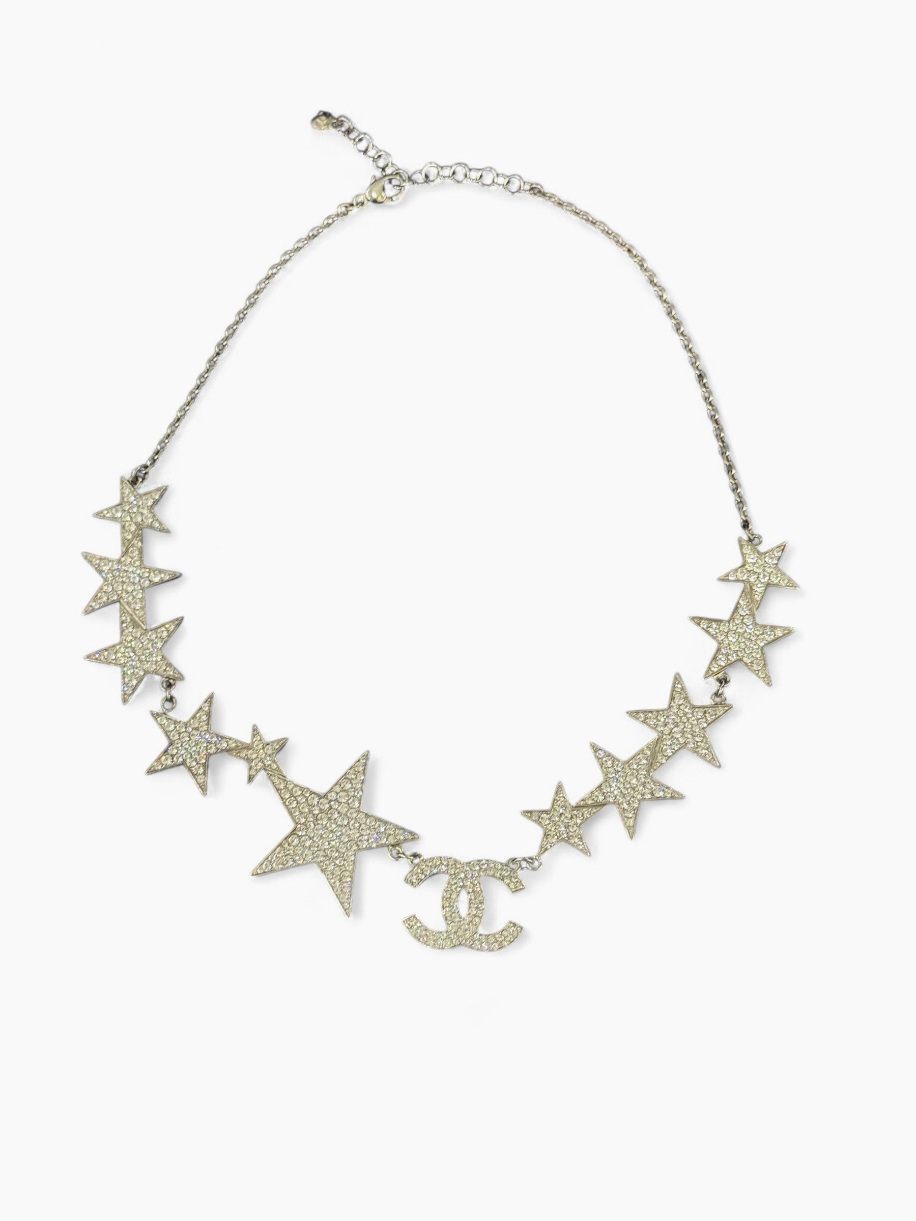 Chanel - Star rhinestone necklace