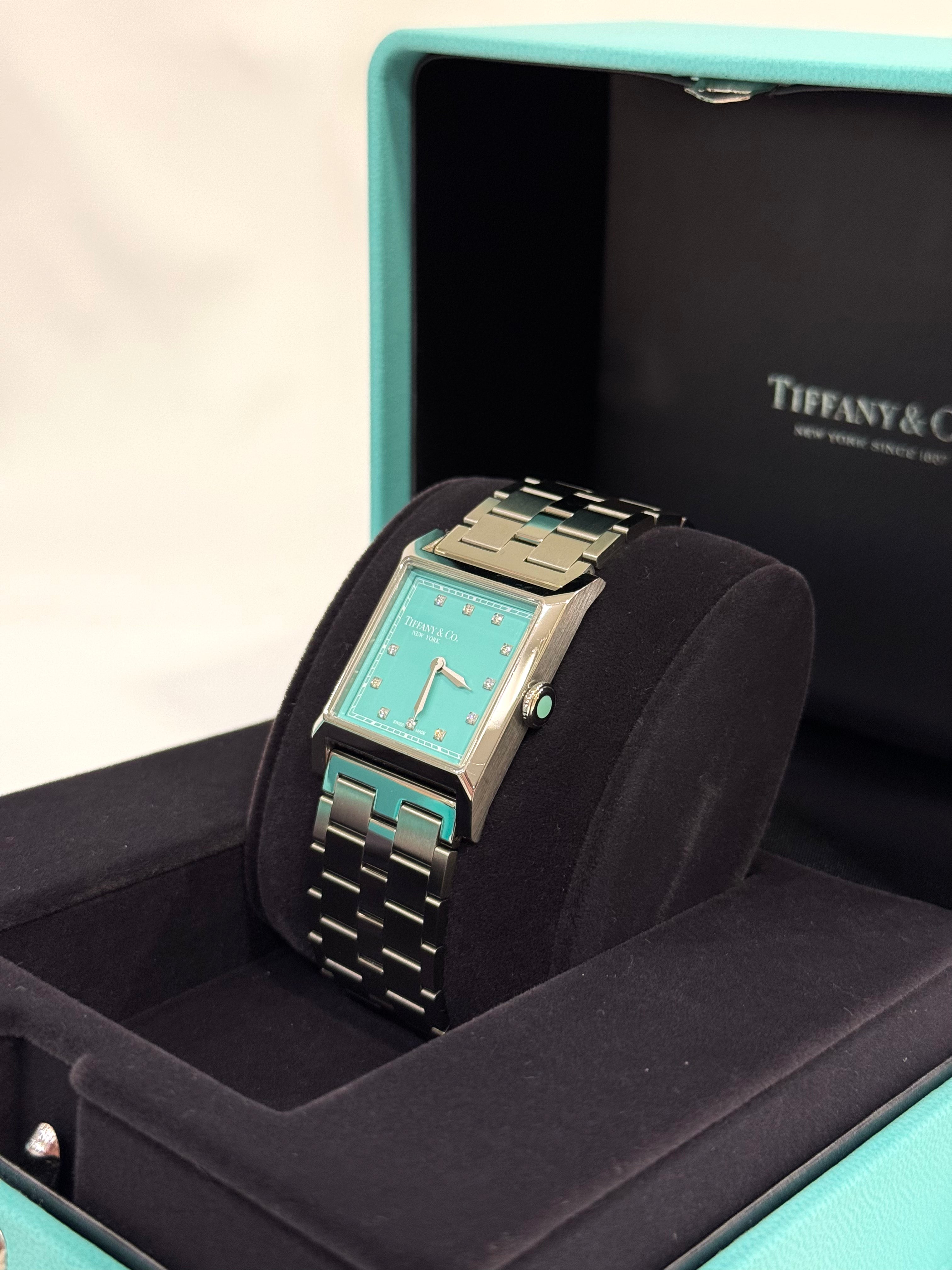 Tiffany - Montre Union Square index diamants