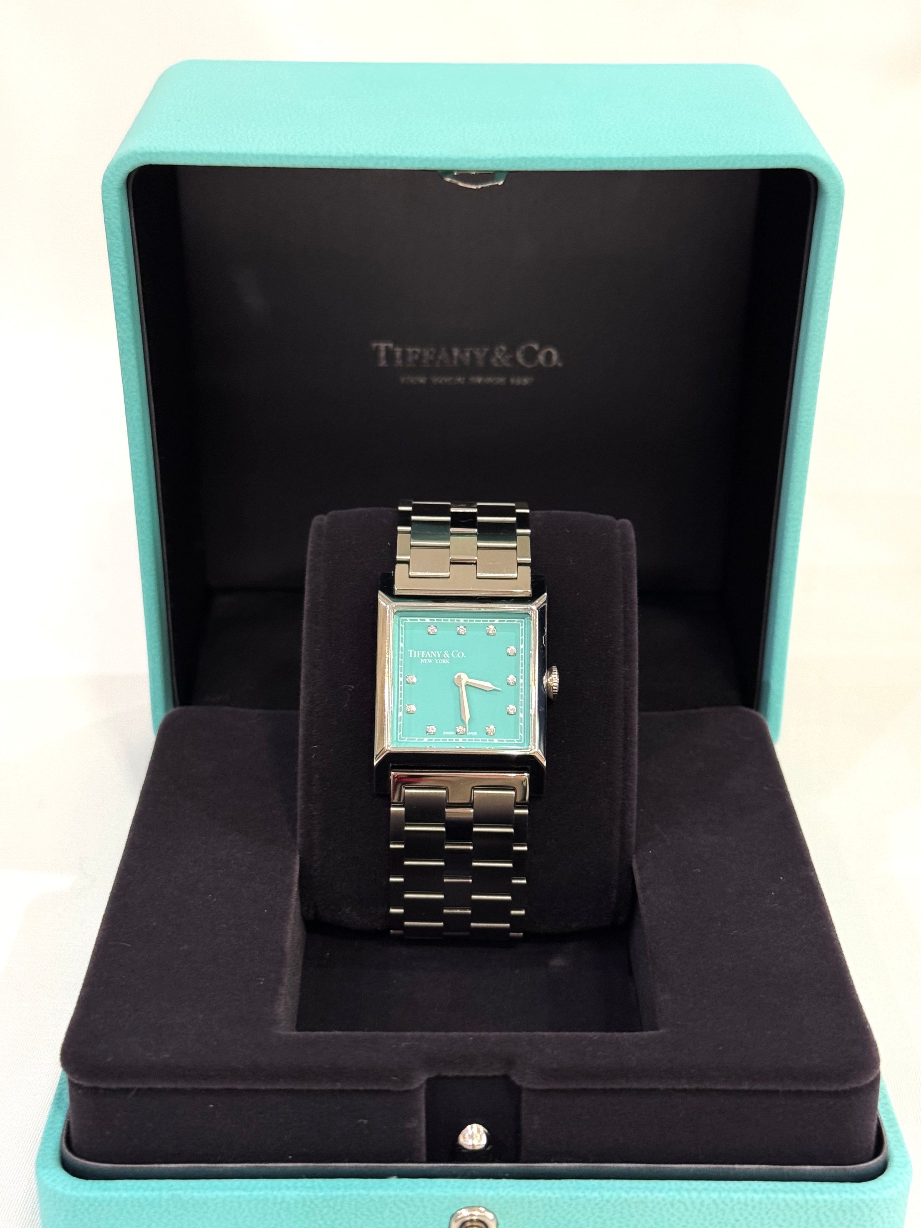 Tiffany - Montre Union Square index diamants