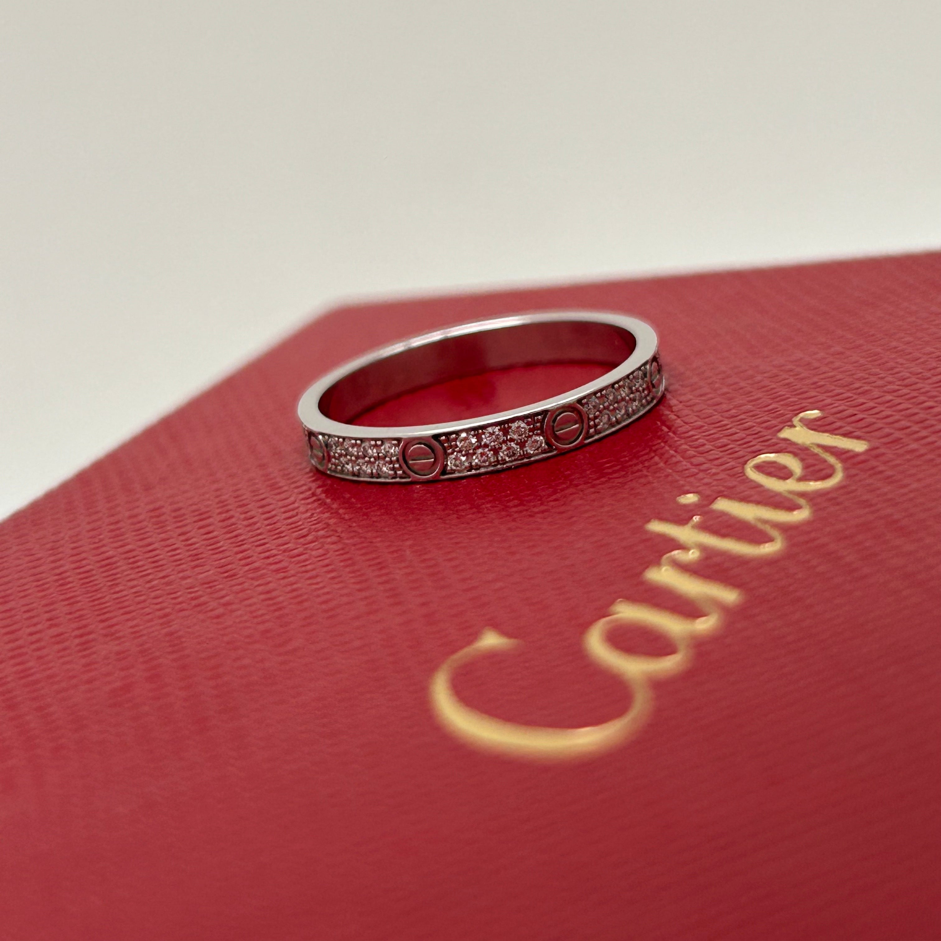 Cartier - Alliance Love diamond pavé