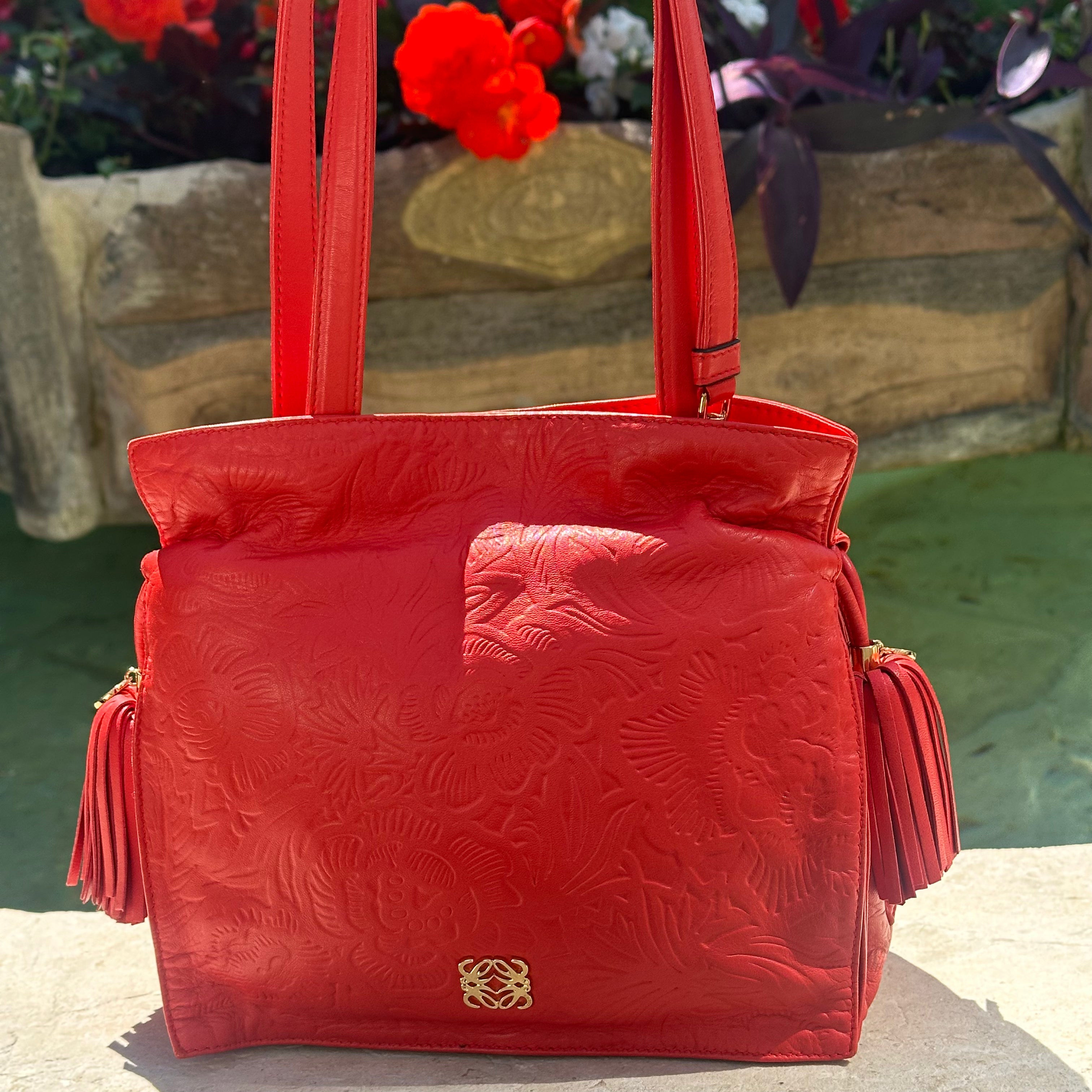 Loewe - Borsa a mano con motivi