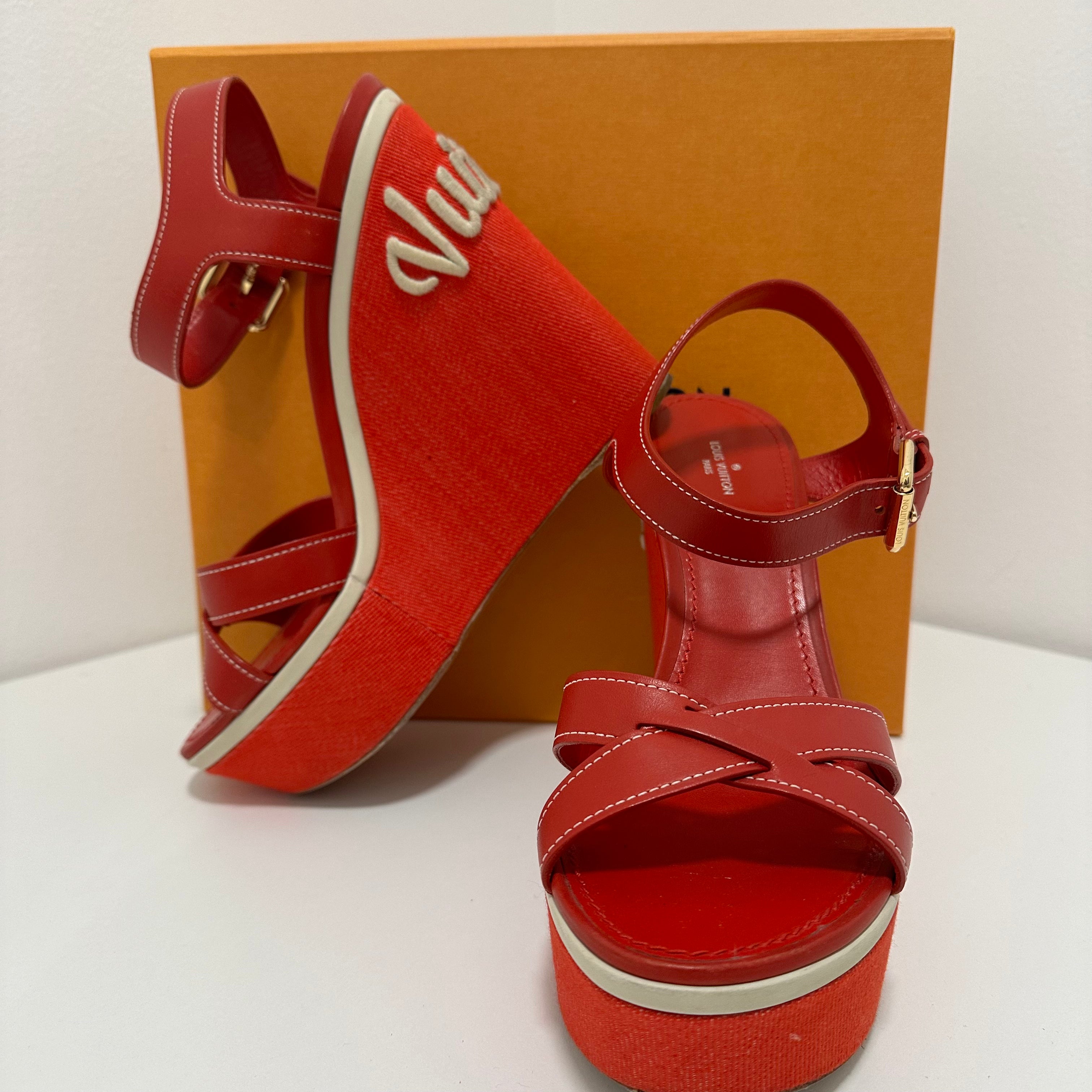 Louis Vuitton - Sandales Compensées
