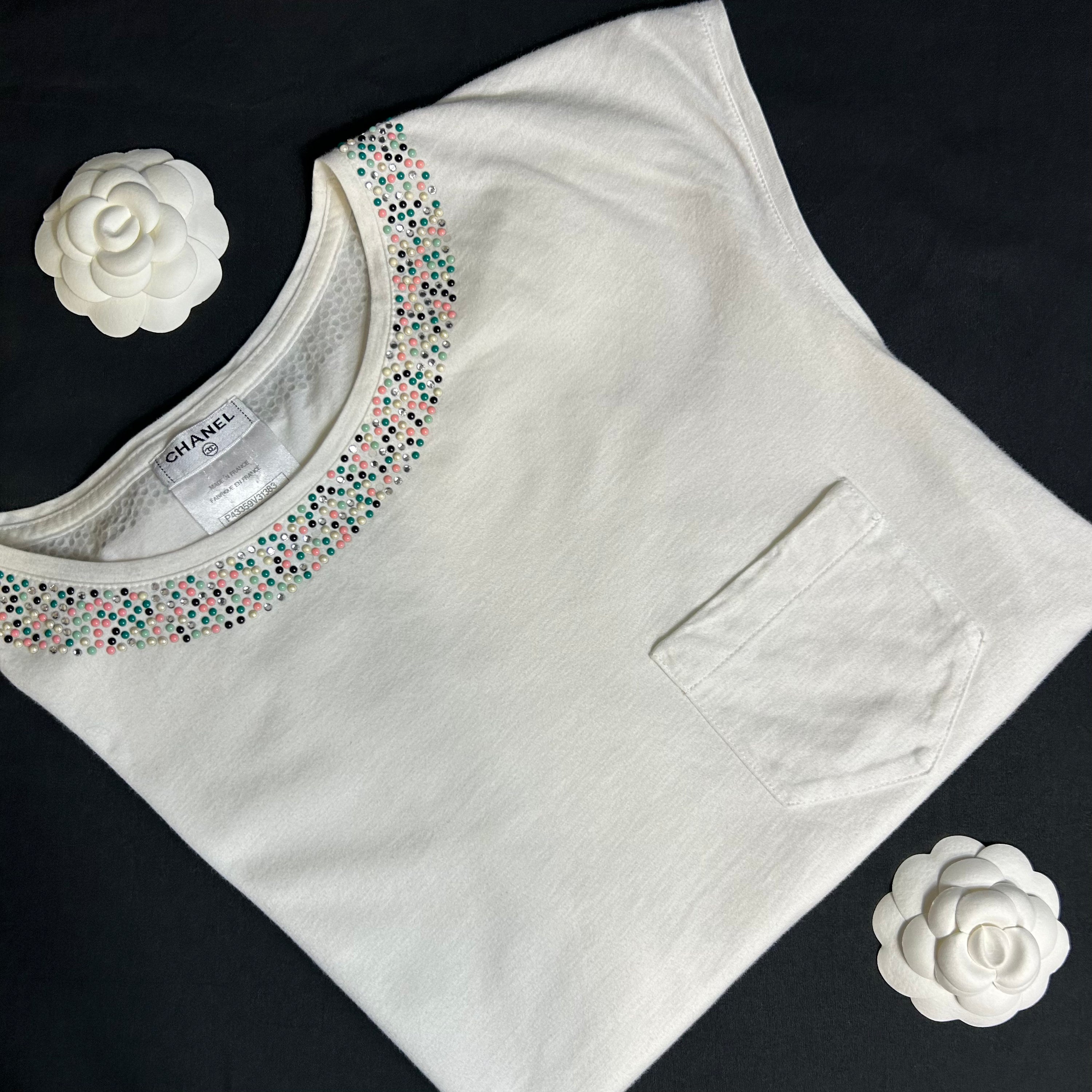 Chanel - Perlen-Top