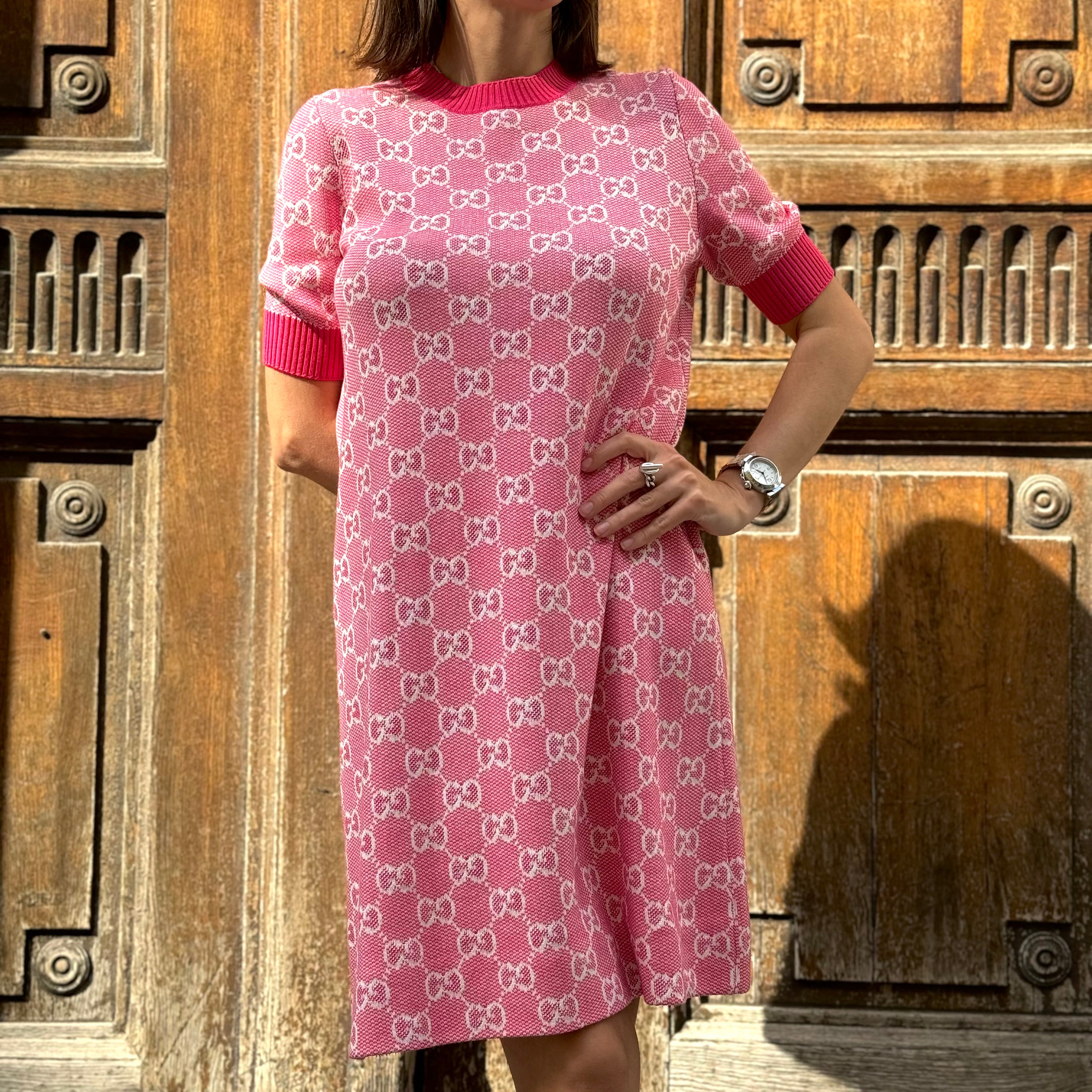 Gucci - Accappatoio jacquard monogramma T.S