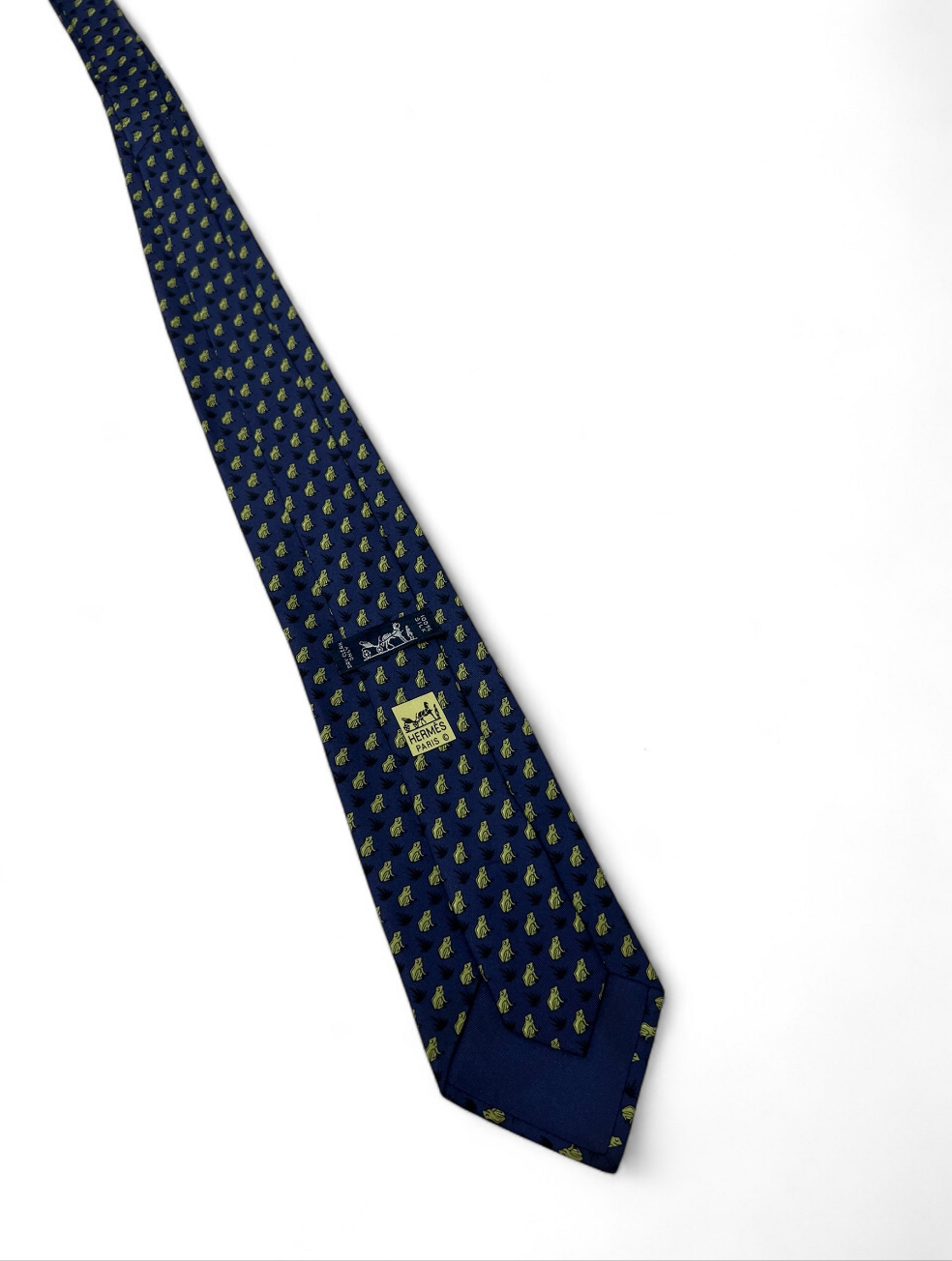 에르메스 - 개구리 무늬 넥타이