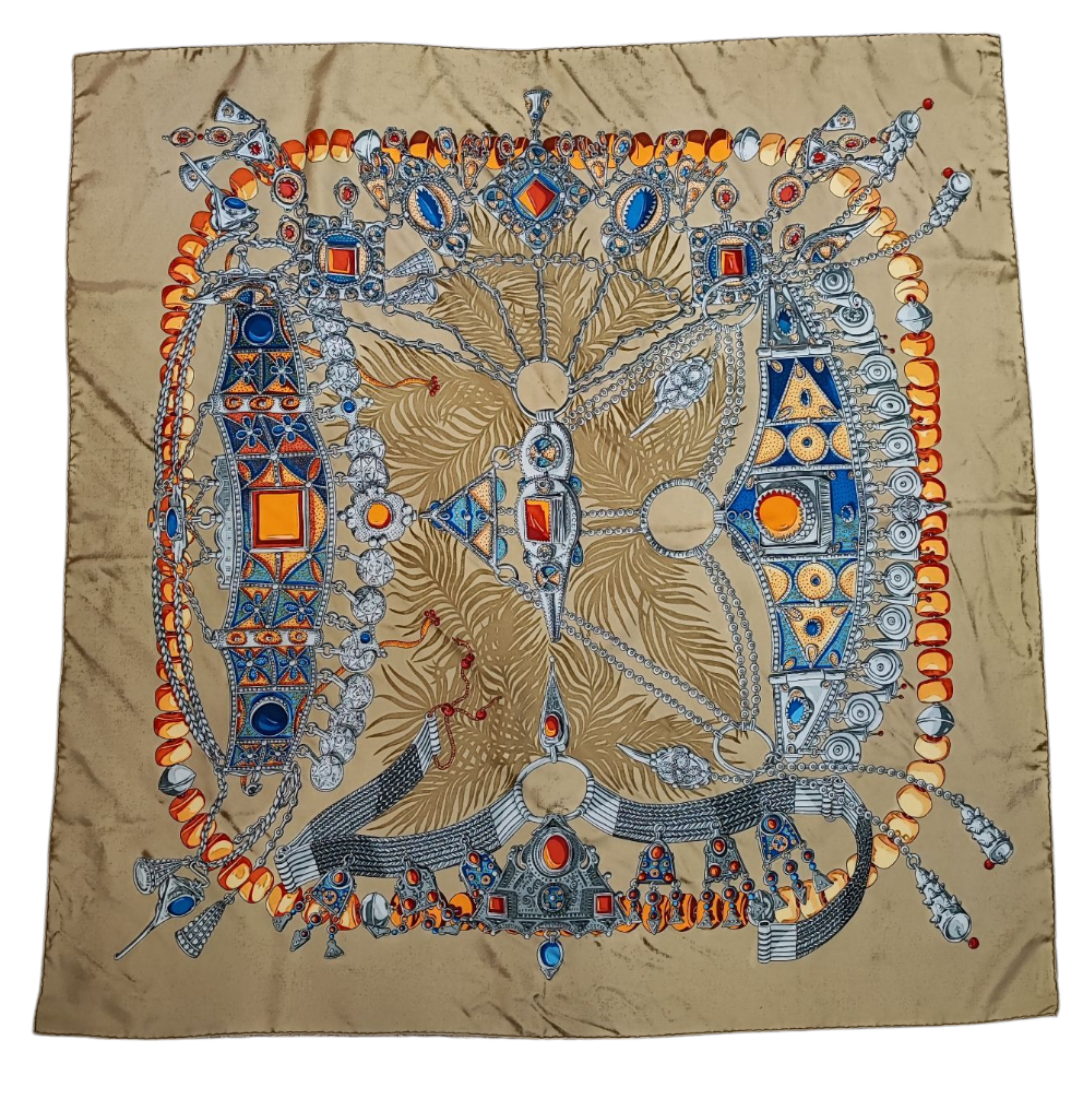 Hermès - Carré de soie 90 Terres Precieuses