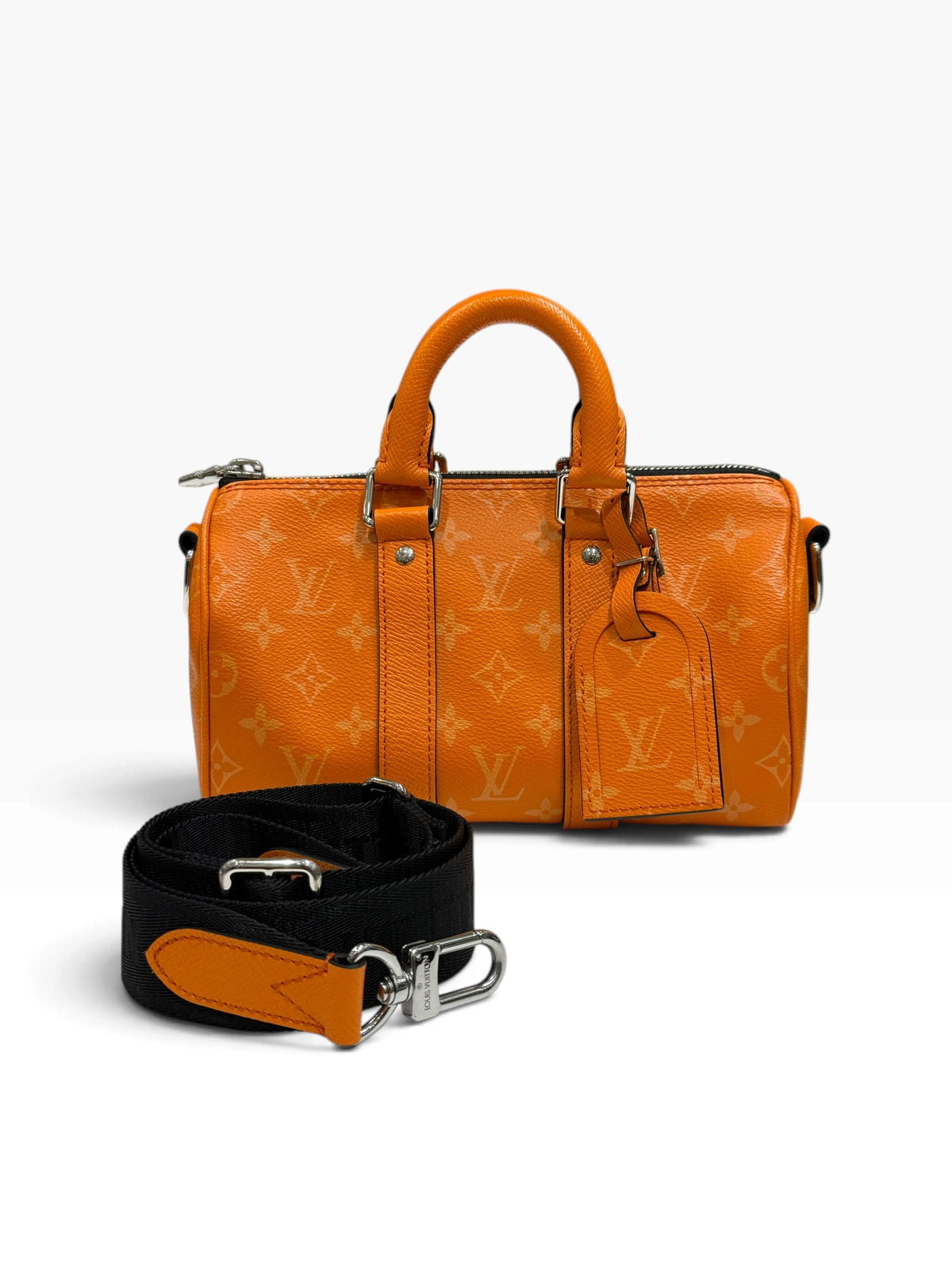 Louis Vuitton - sac keepall 25 taigarama édition limitée orange