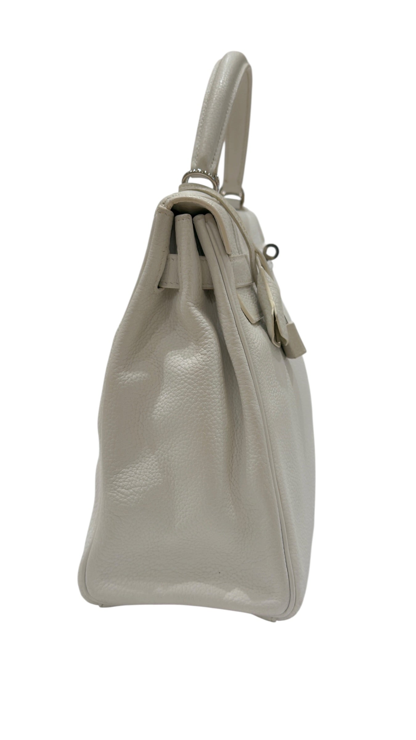 Hermès - Kelly 32 bag in White Togo leather