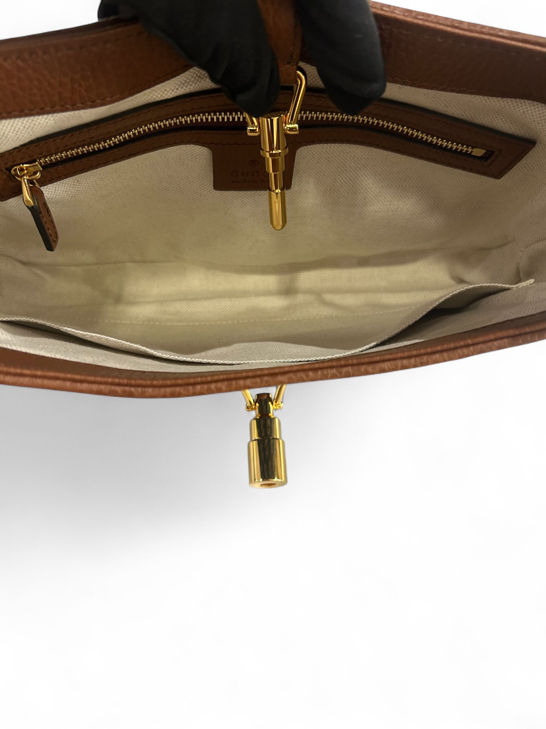 Gucci - Jackie-Tasche aus mittlerem Jeansstoff