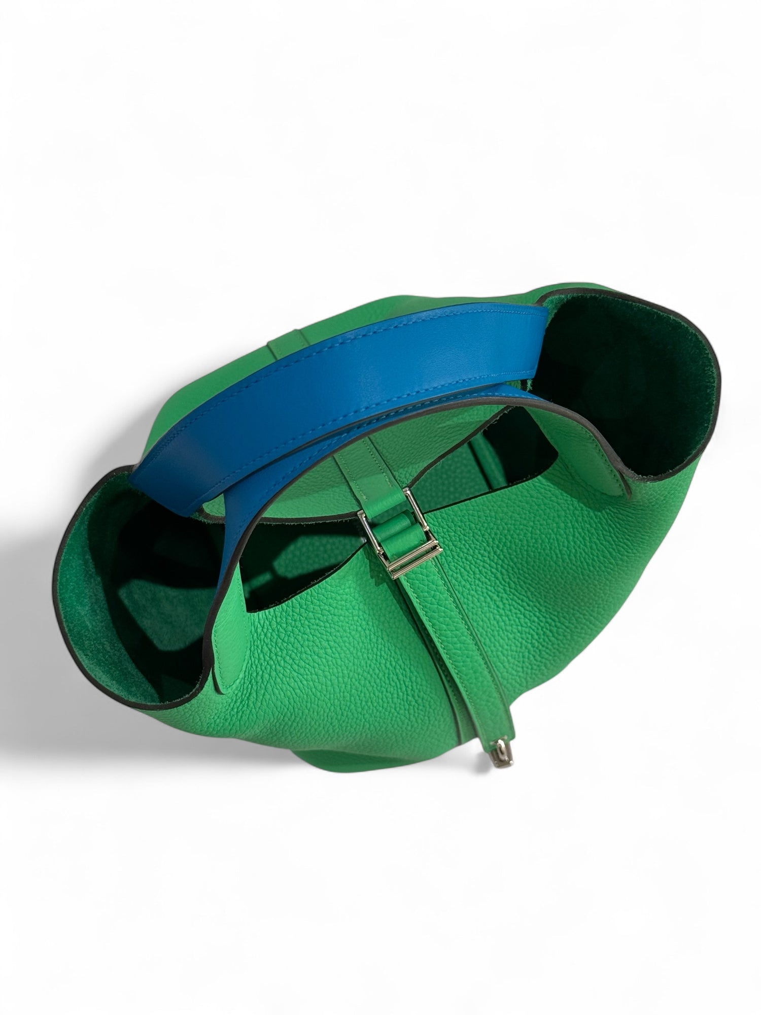 Hermès - Sac Picotin 18 vert Comics / bleu Frida