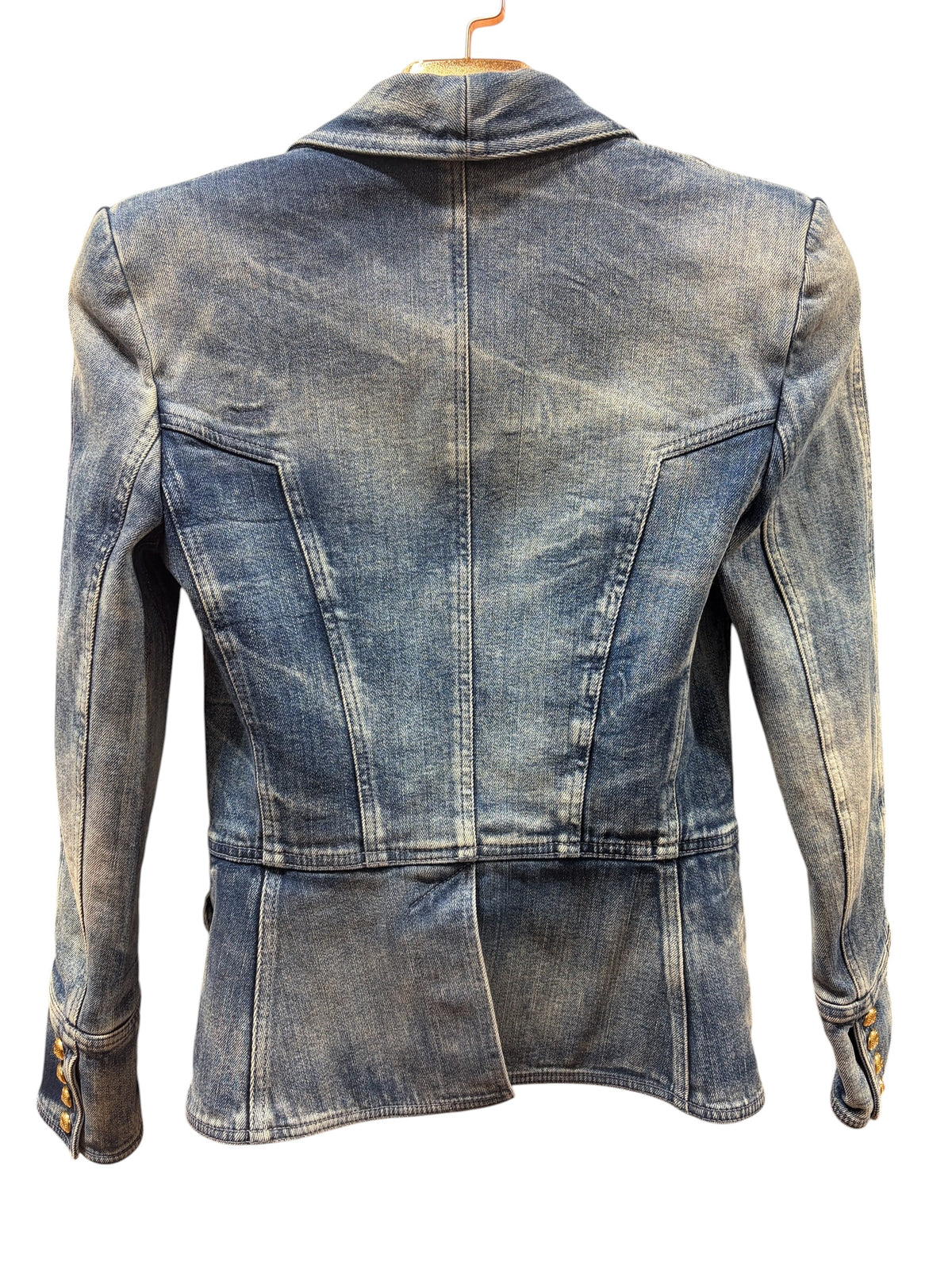 Balmain: Denim blazer