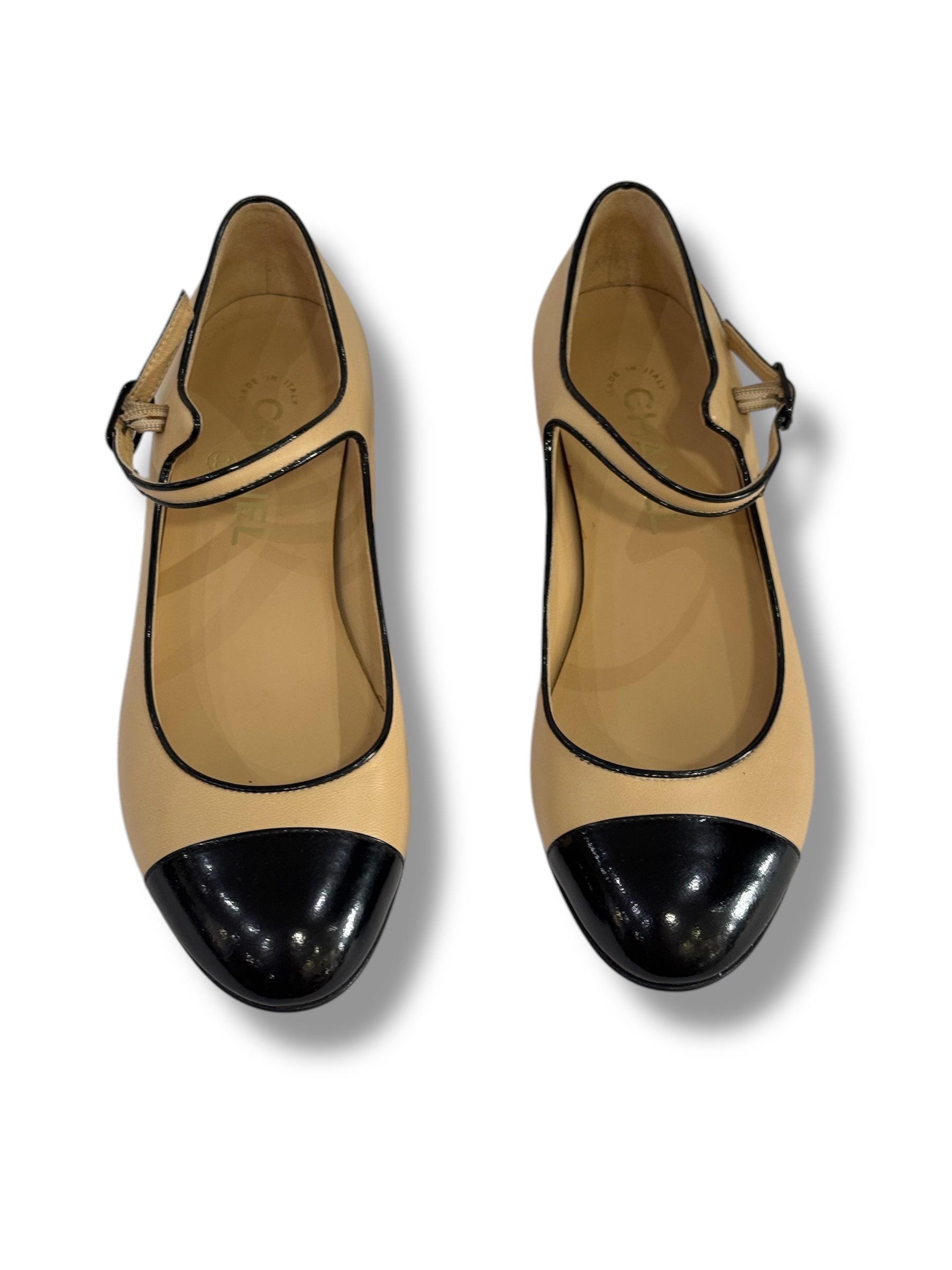 Chanel - Ballerinas mit Riemchen Gr. 37