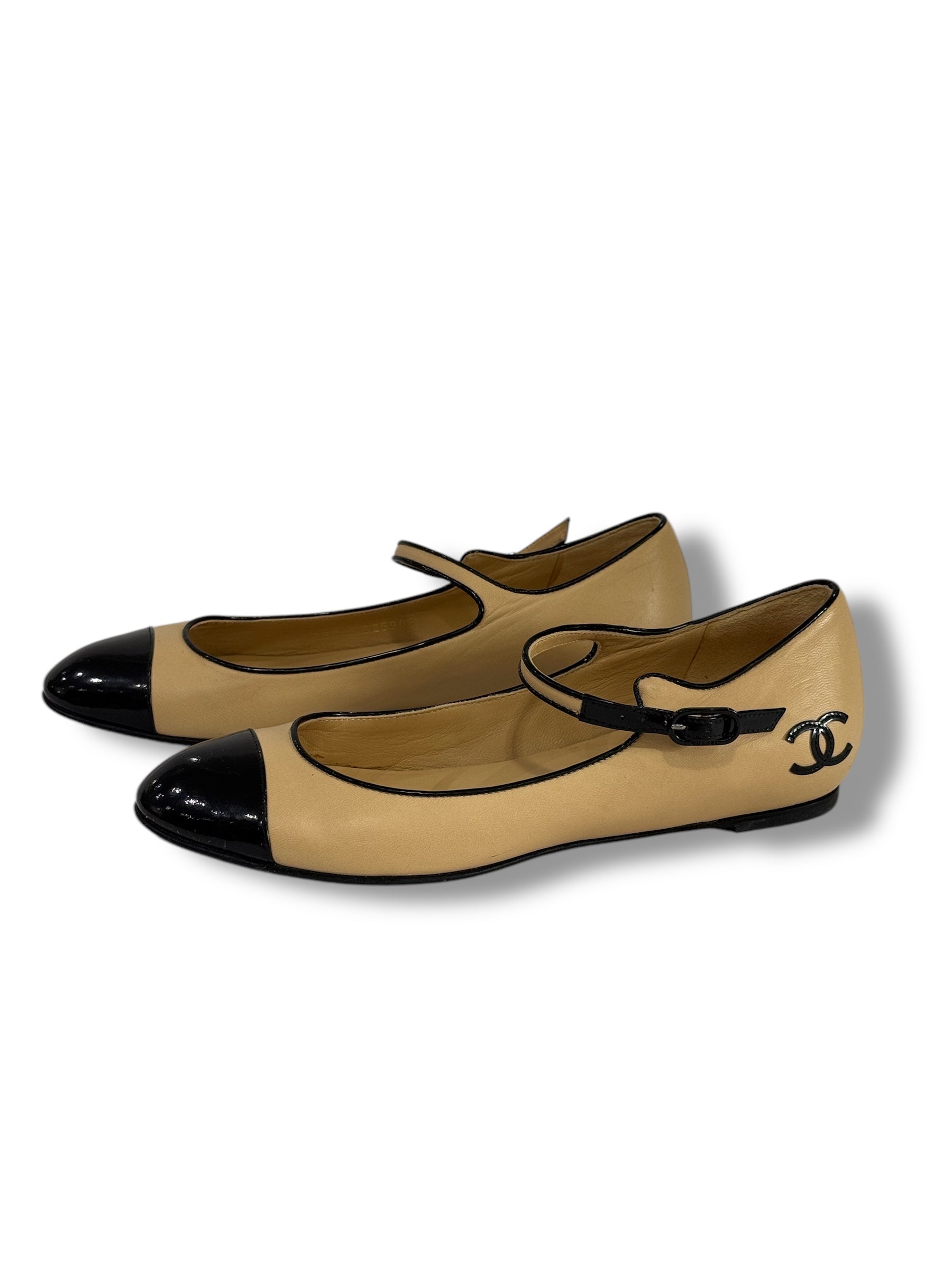 Chanel - Ballerinas mit Riemchen Gr. 37