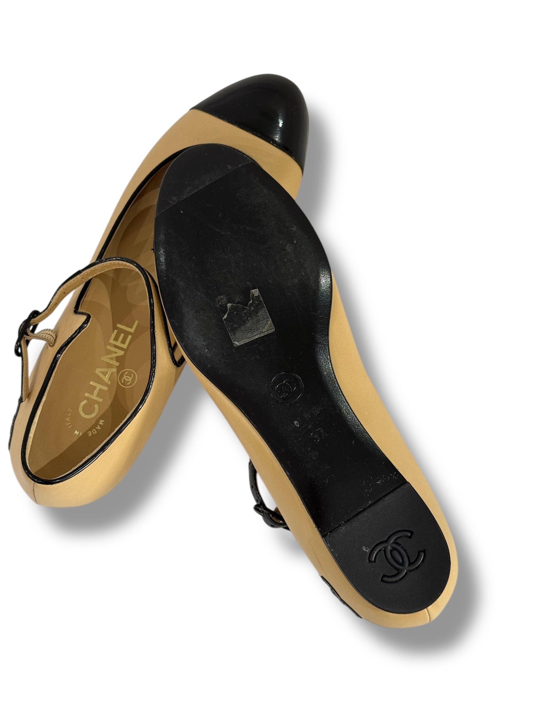 Chanel - Ballerinas mit Riemchen Gr. 37