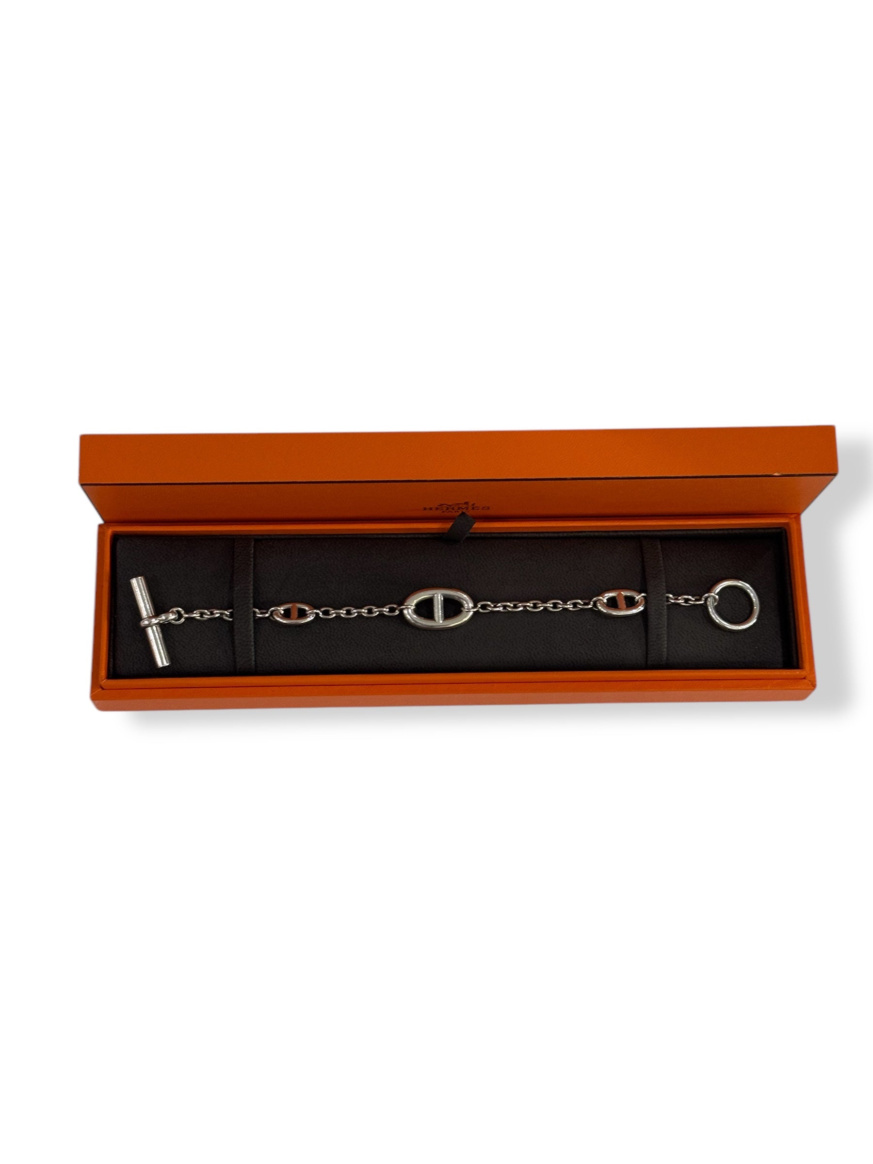 Hermès - Bracelet Farandole argent T.XL