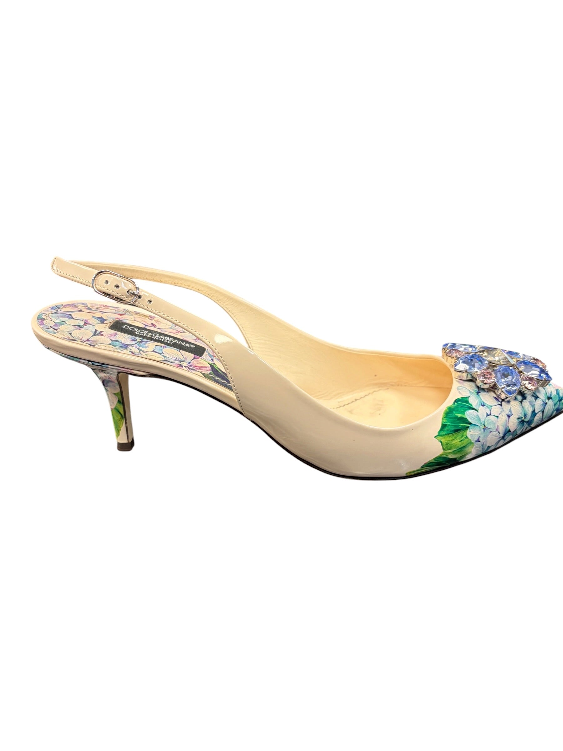 Dolce Gabbana: escarpins Ortensias T40