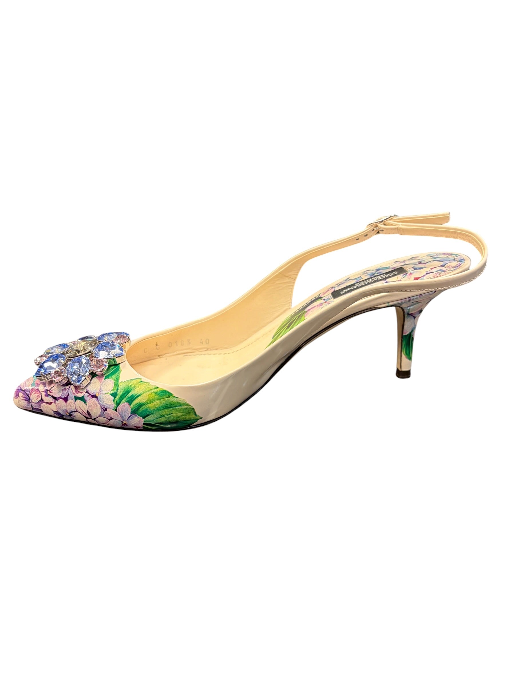 Dolce Gabbana: escarpins Ortensias T40