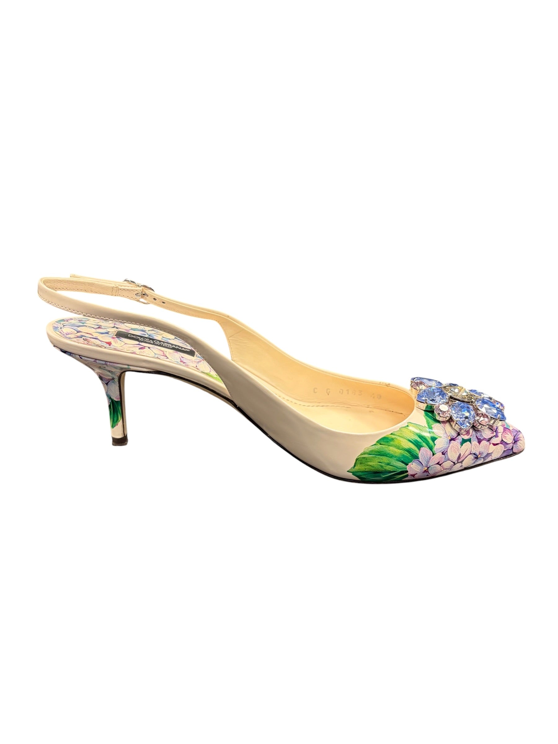 Dolce Gabbana: escarpins Ortensias T40