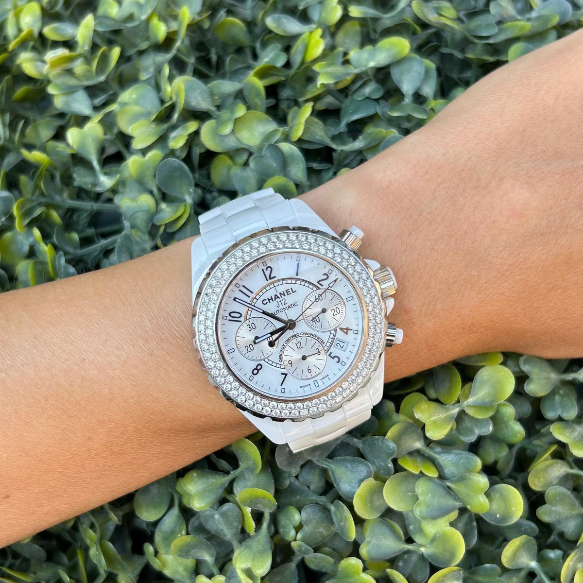 Chanel - J-12 Chrono Diamant-Uhr