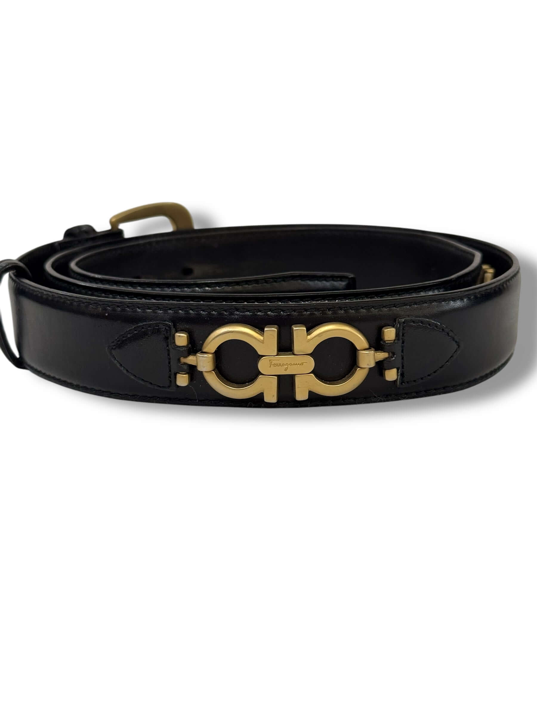 Ferragamo - Ceinture avec logo sur côtés