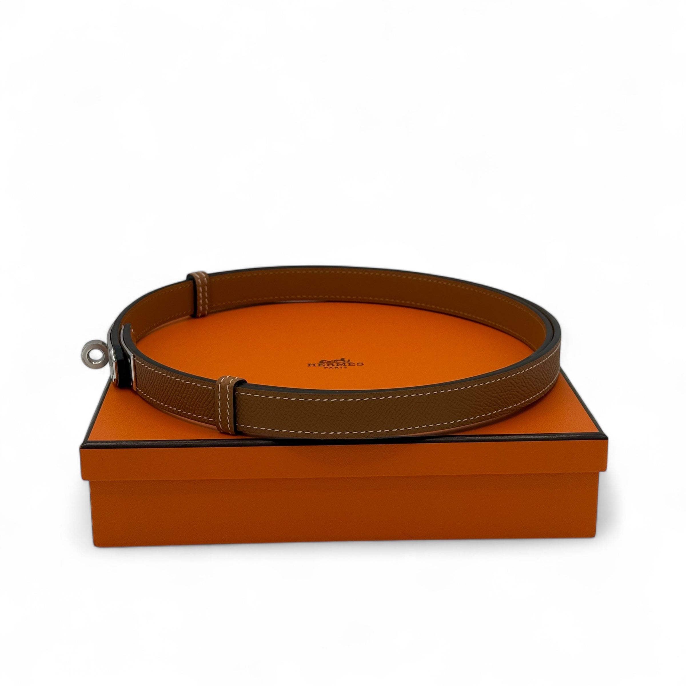 Hermès - Ceinture Kelly palladium