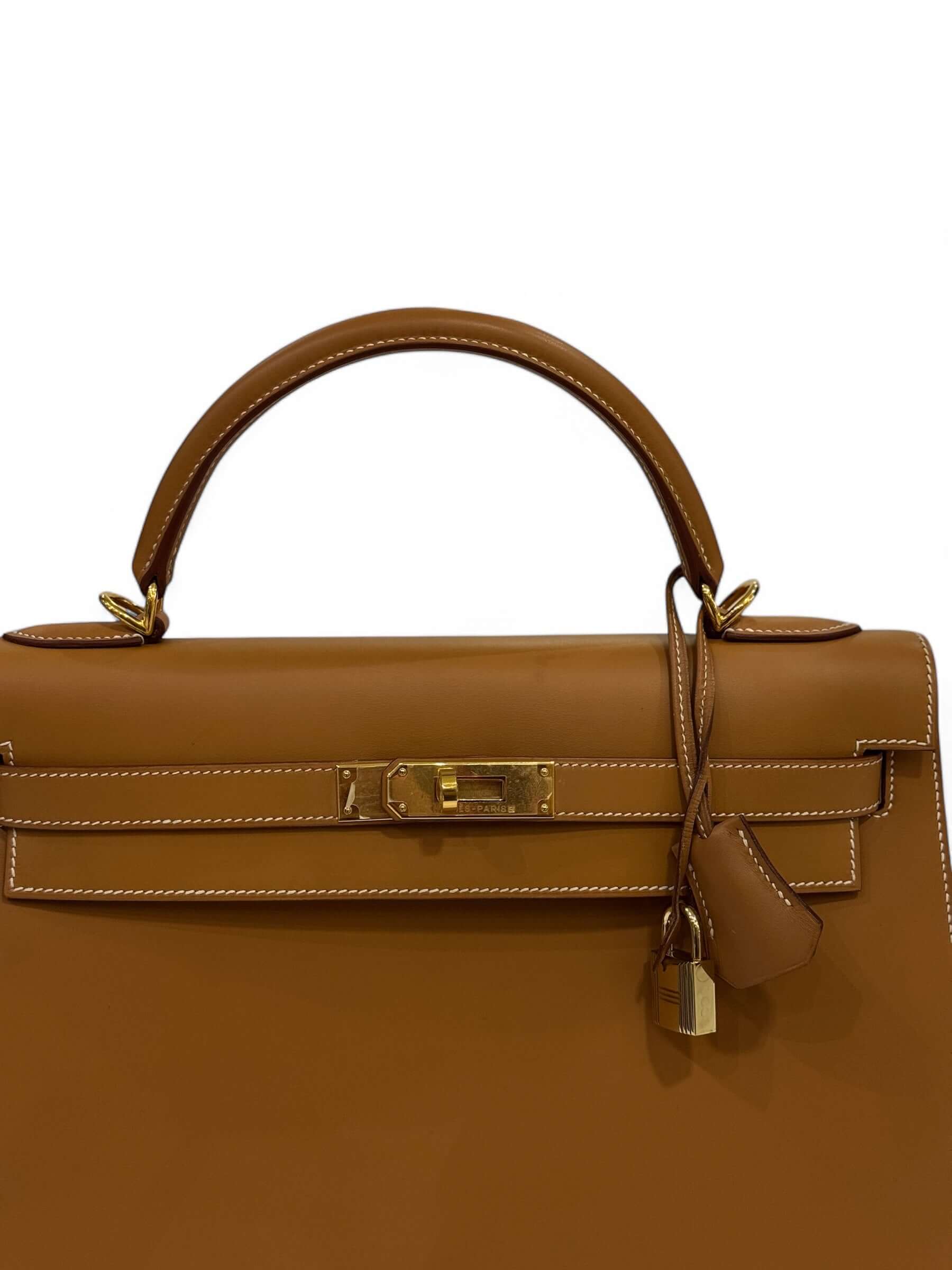 Hermès - Sac Kelly II Sellier 32 veau Sombrero