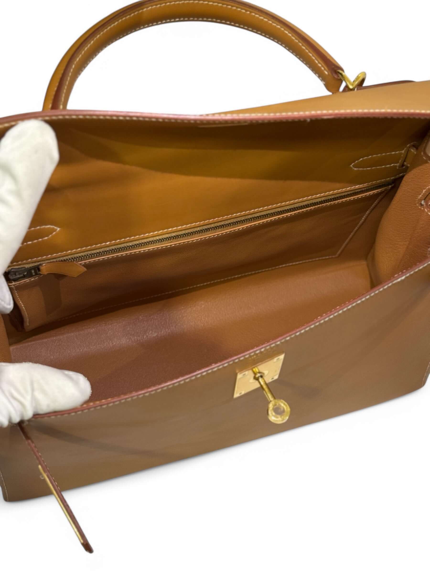 Hermès - Sac Kelly II Sellier 32 veau Sombrero