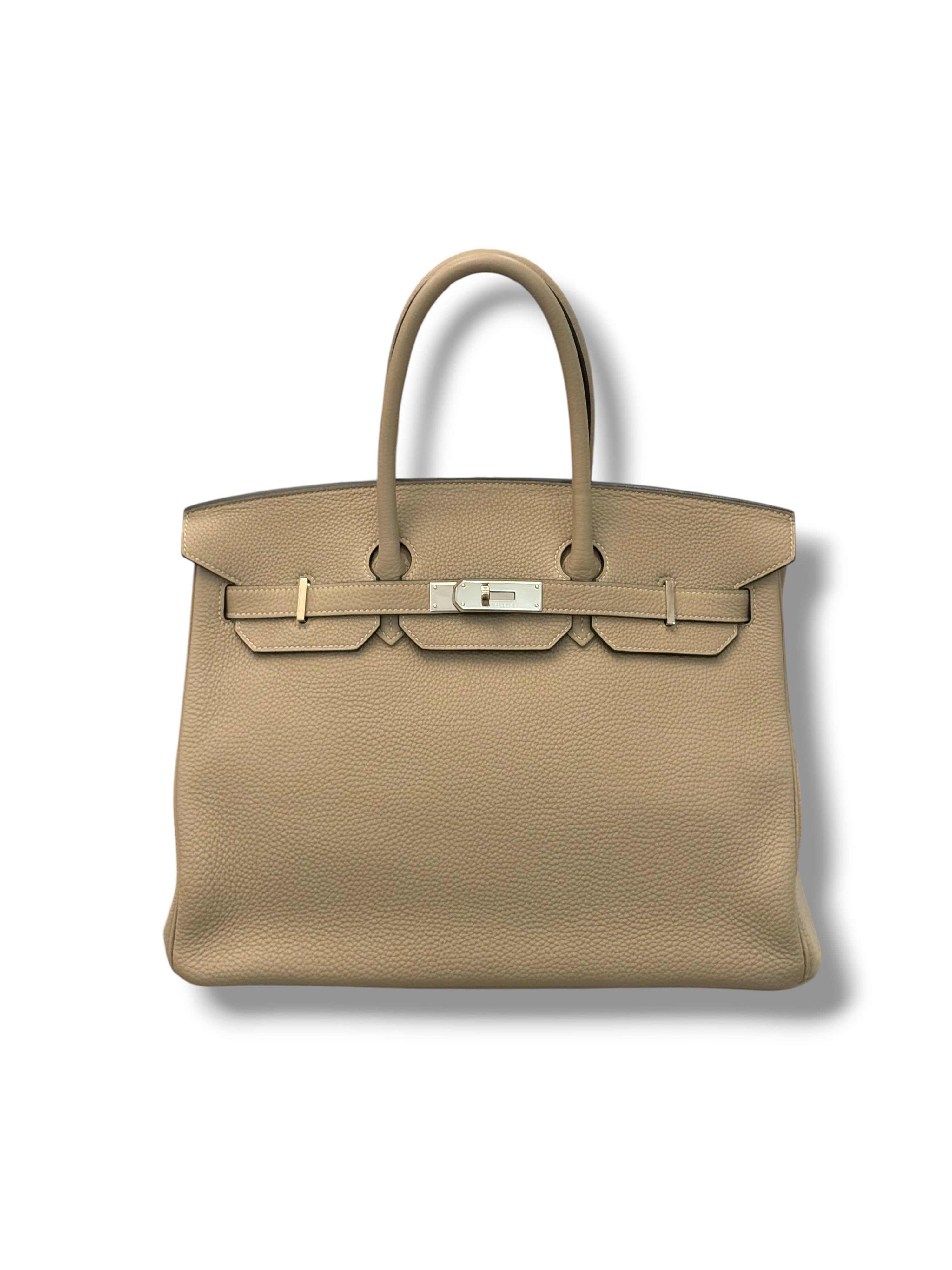 Hermès - Borsa Birkin 35 beige PHW