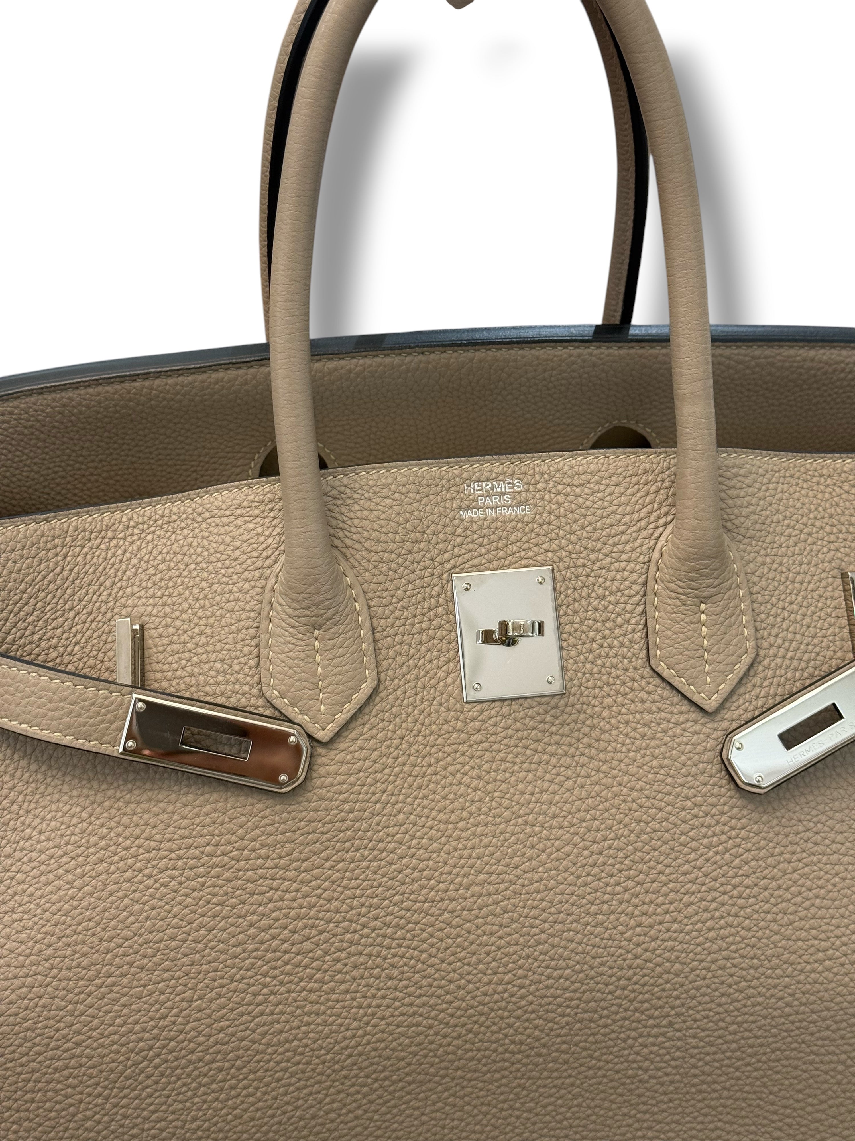 Hermès - Borsa Birkin 35 beige PHW