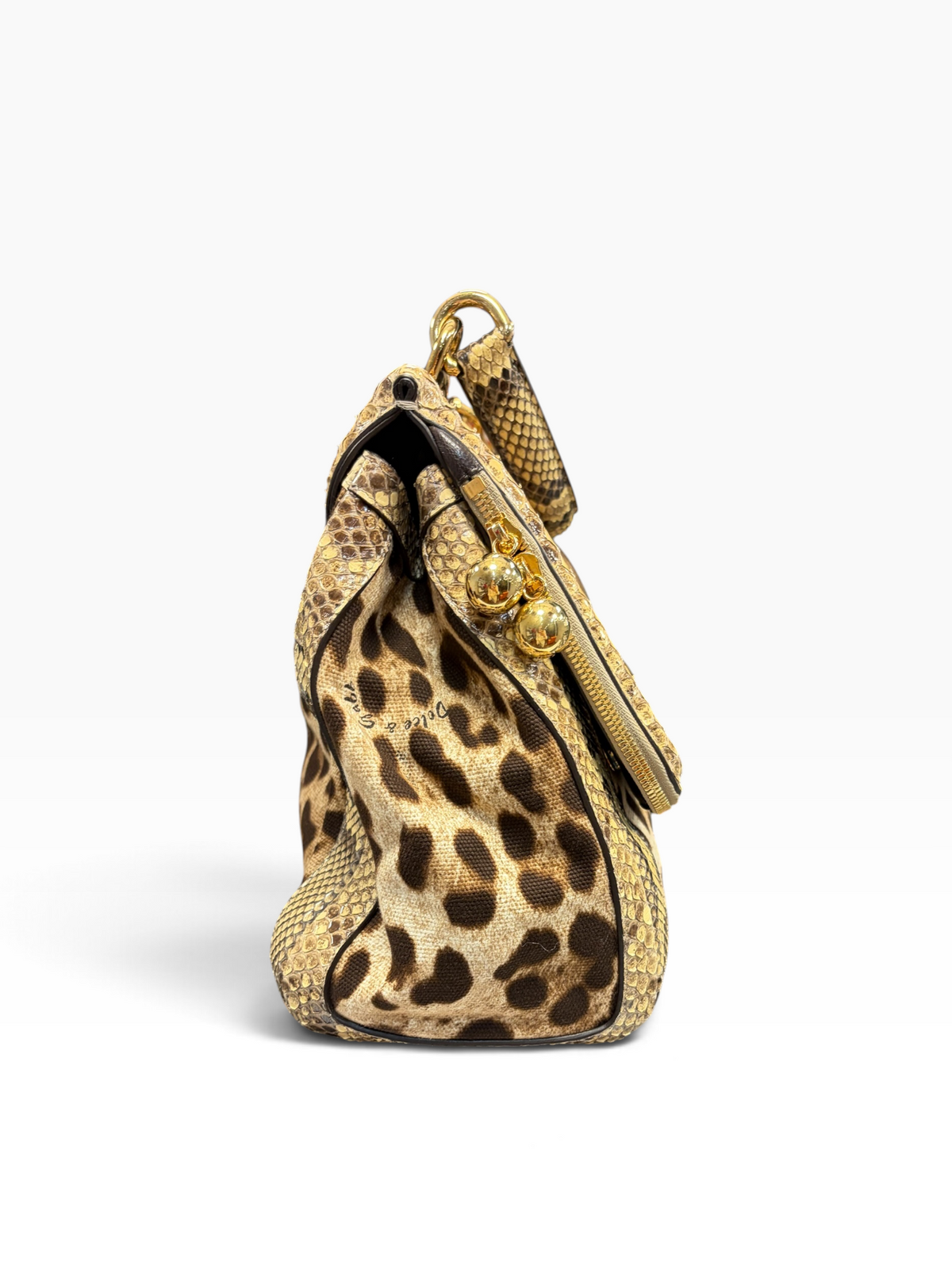 Dolce Gabbana - Sac léopard et python