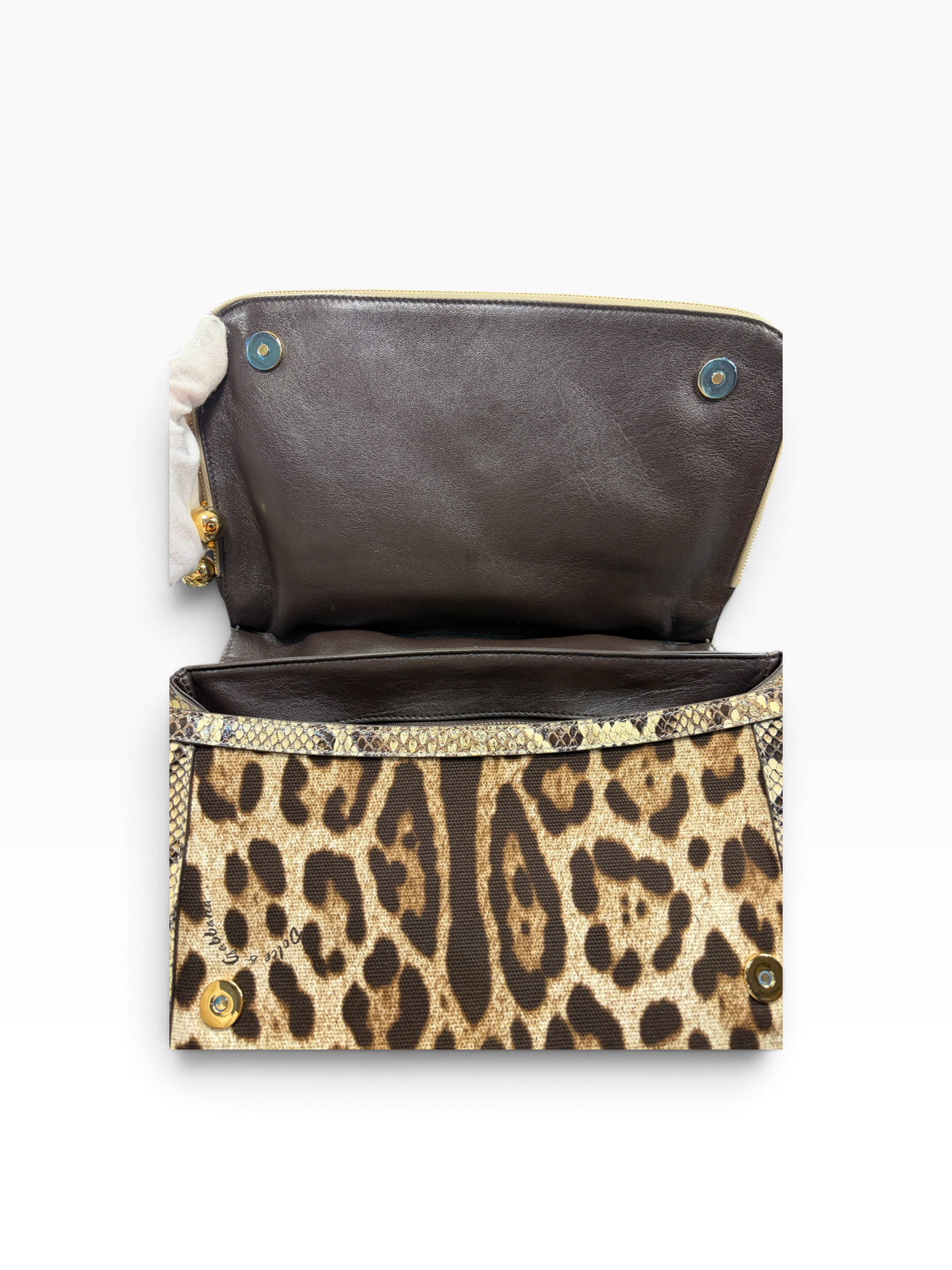 Dolce Gabbana - Sac léopard et python