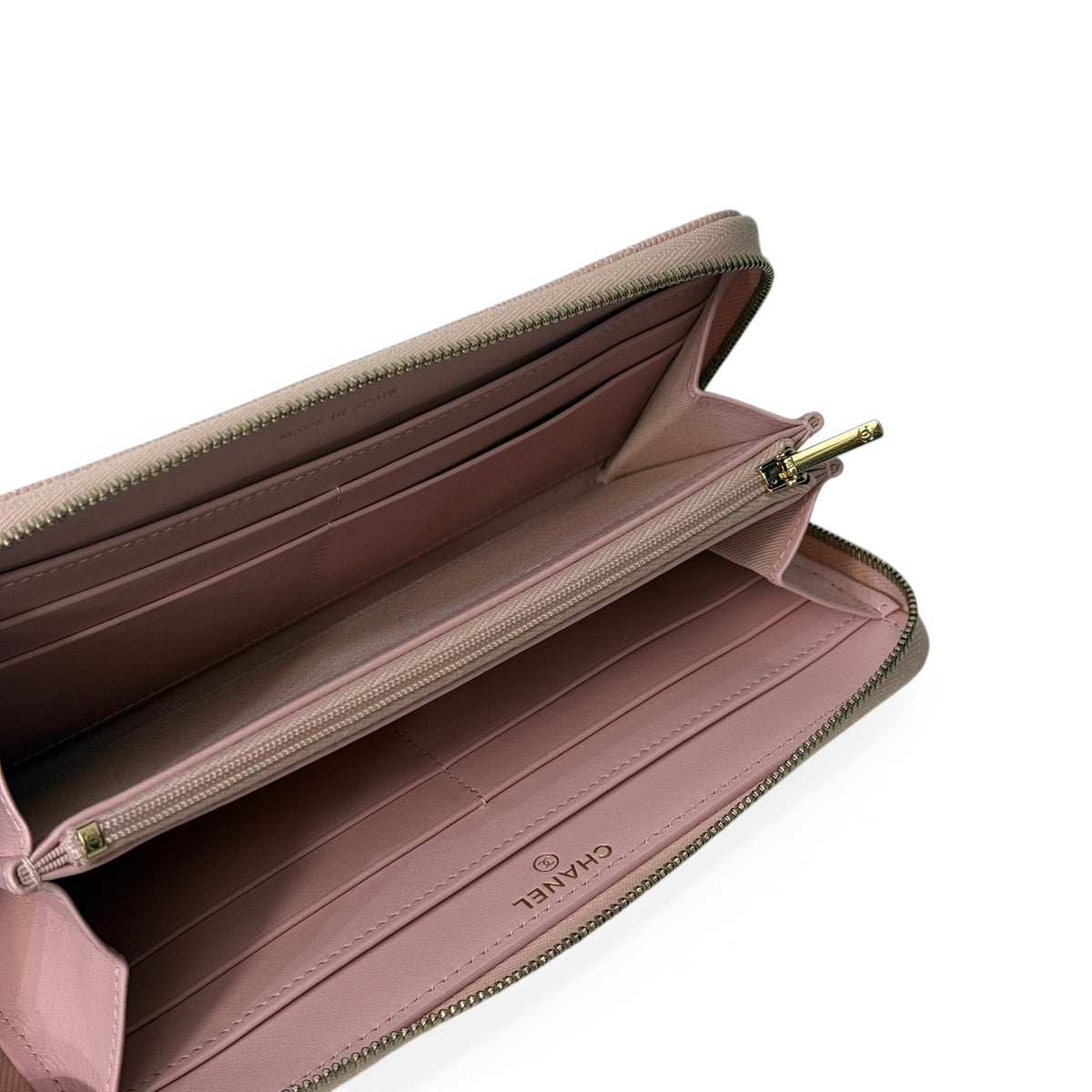 Chanel - Reißverschluss-Portemonnaie rosa