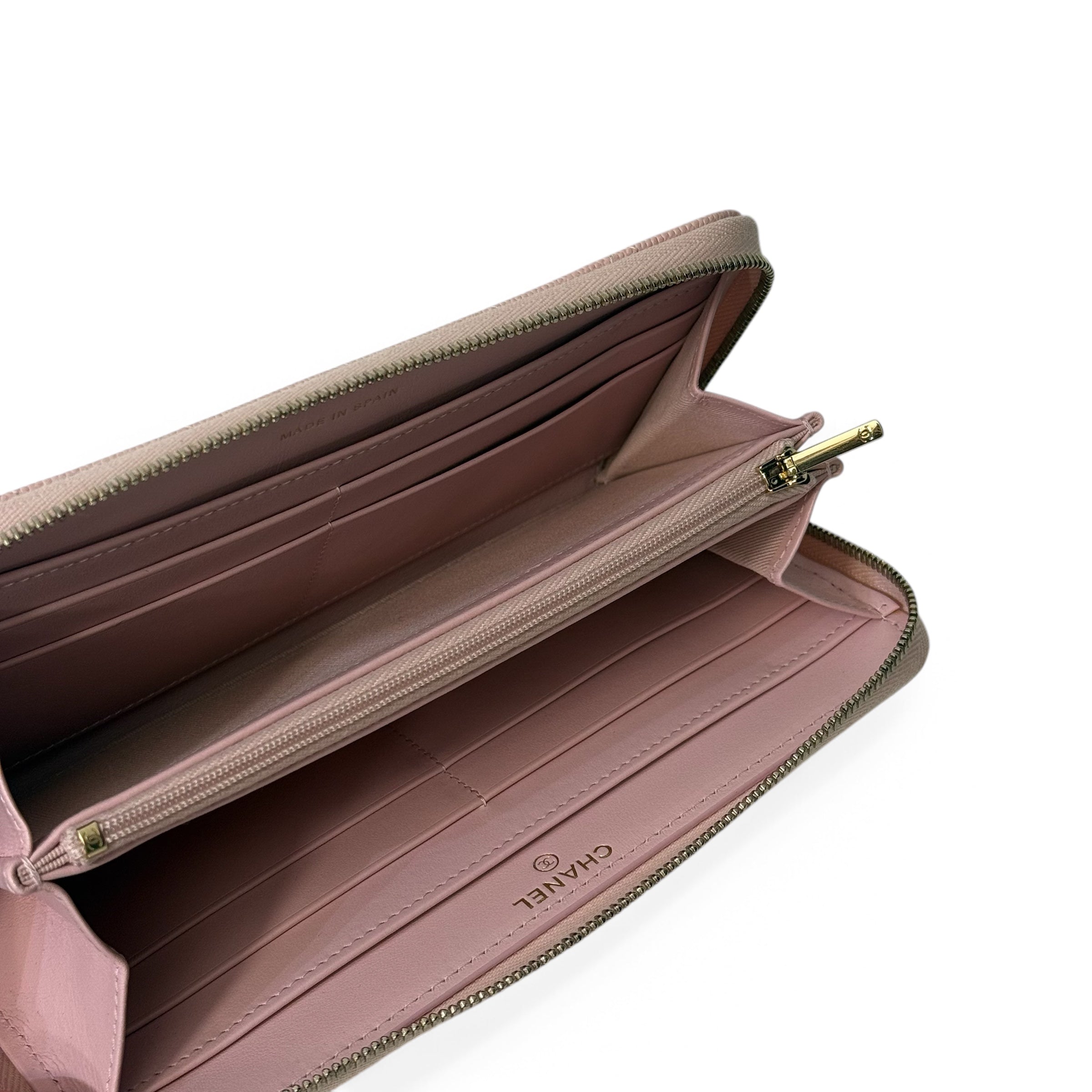 Chanel - Reißverschluss-Portemonnaie rosa