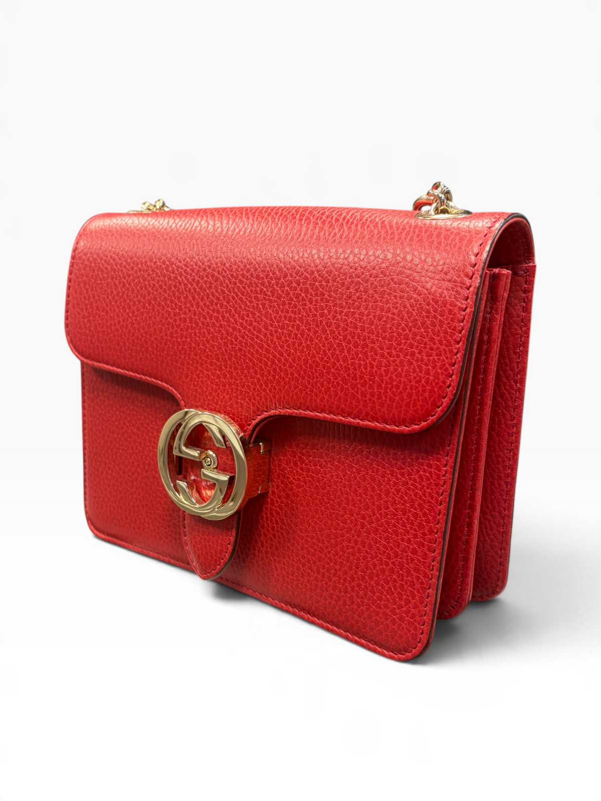 Gucci - Sac Interlocking rouge