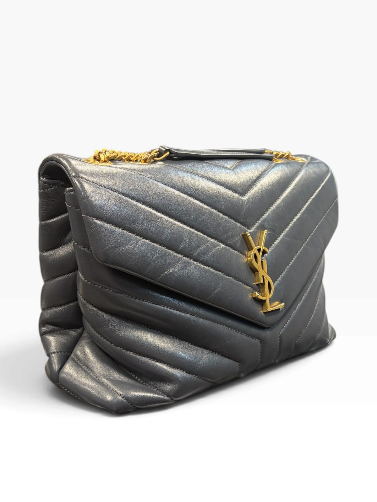 Saint Laurent - Sac Loulou Gris