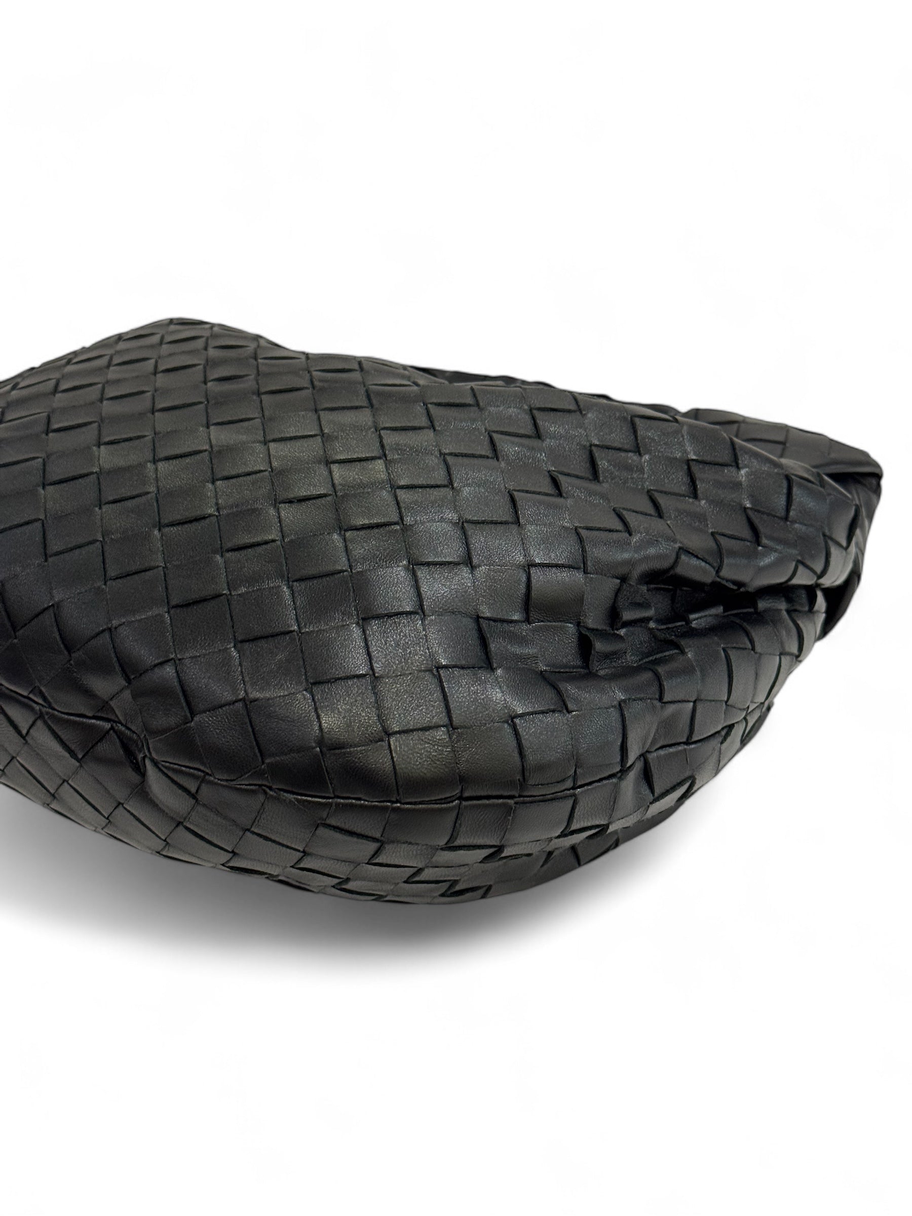 Bottega Veneta - Sac Jodie petit cuir intrecciato noir