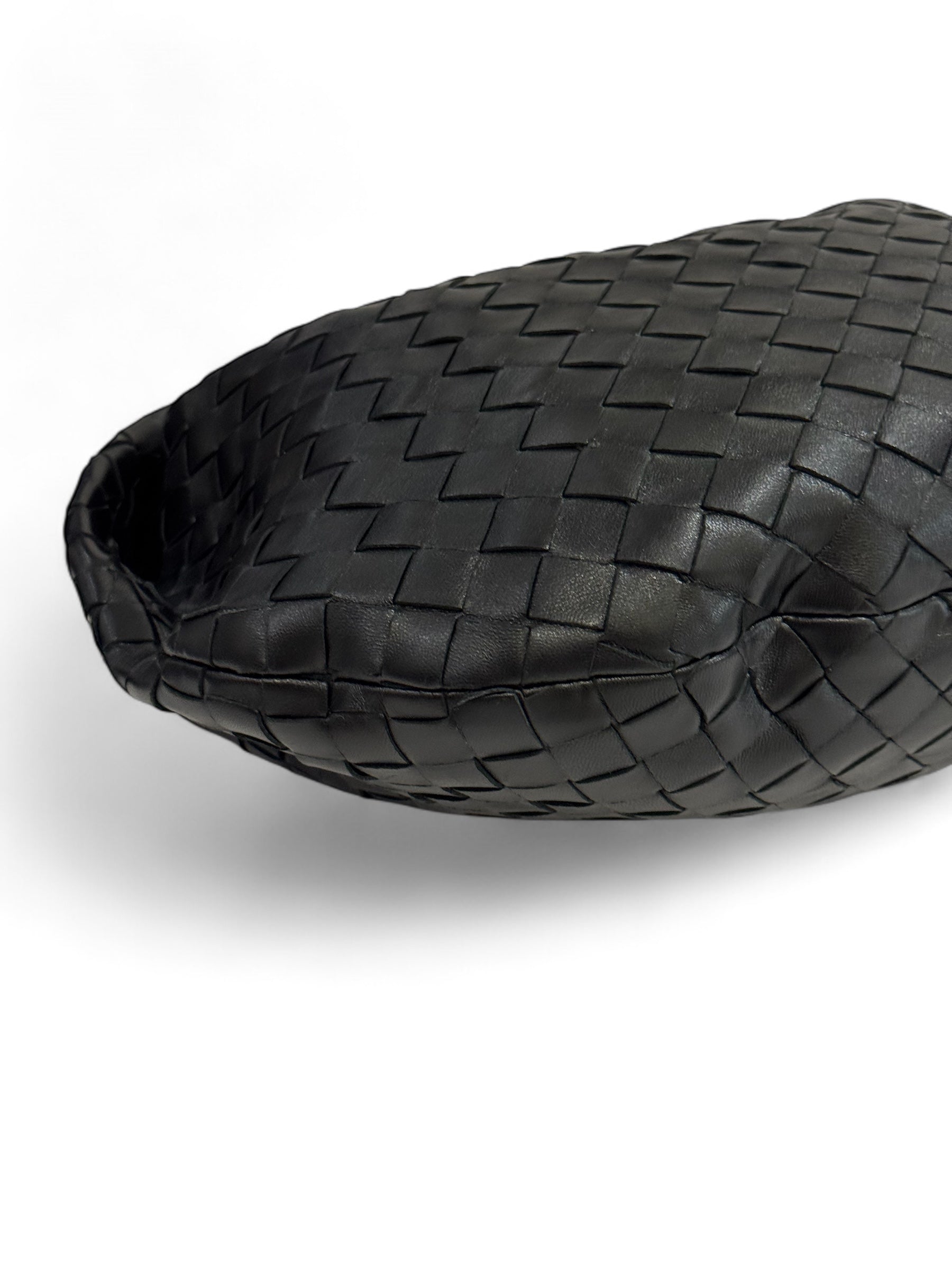 Bottega Veneta - Sac Jodie petit cuir intrecciato noir