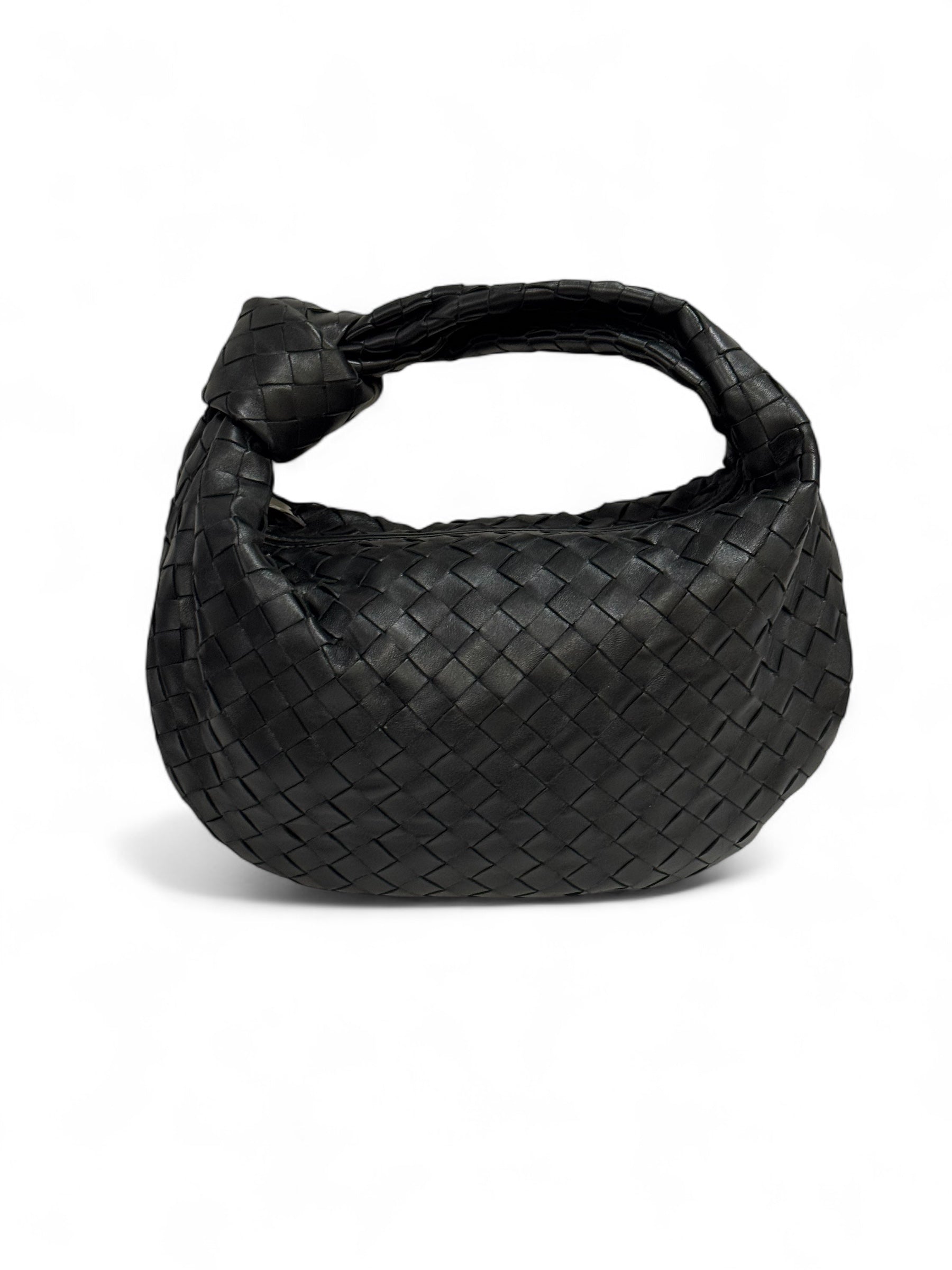 Bottega Veneta - Sac Jodie petit cuir intrecciato noir