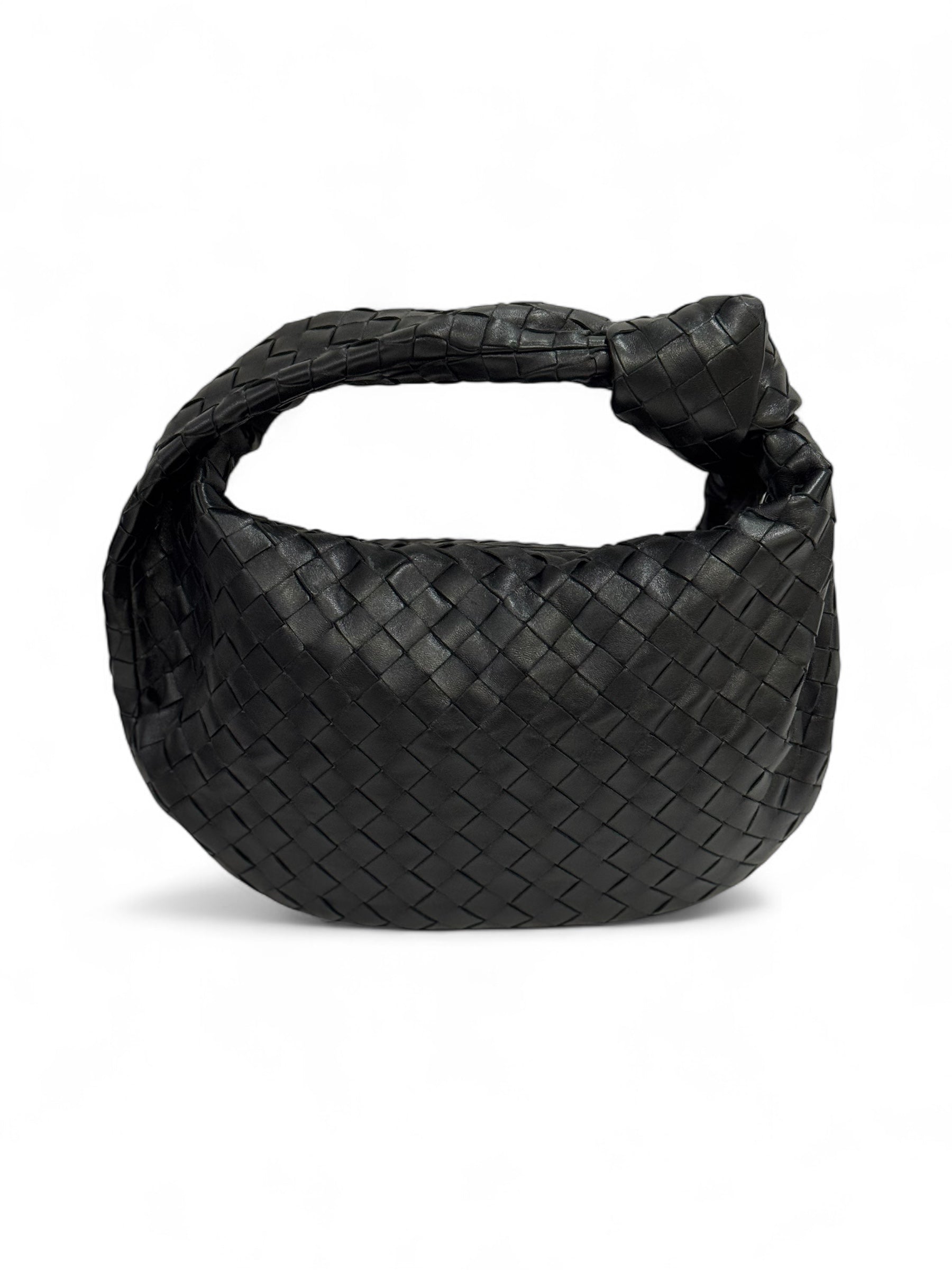 Bottega Veneta - Sac Jodie petit cuir intrecciato noir
