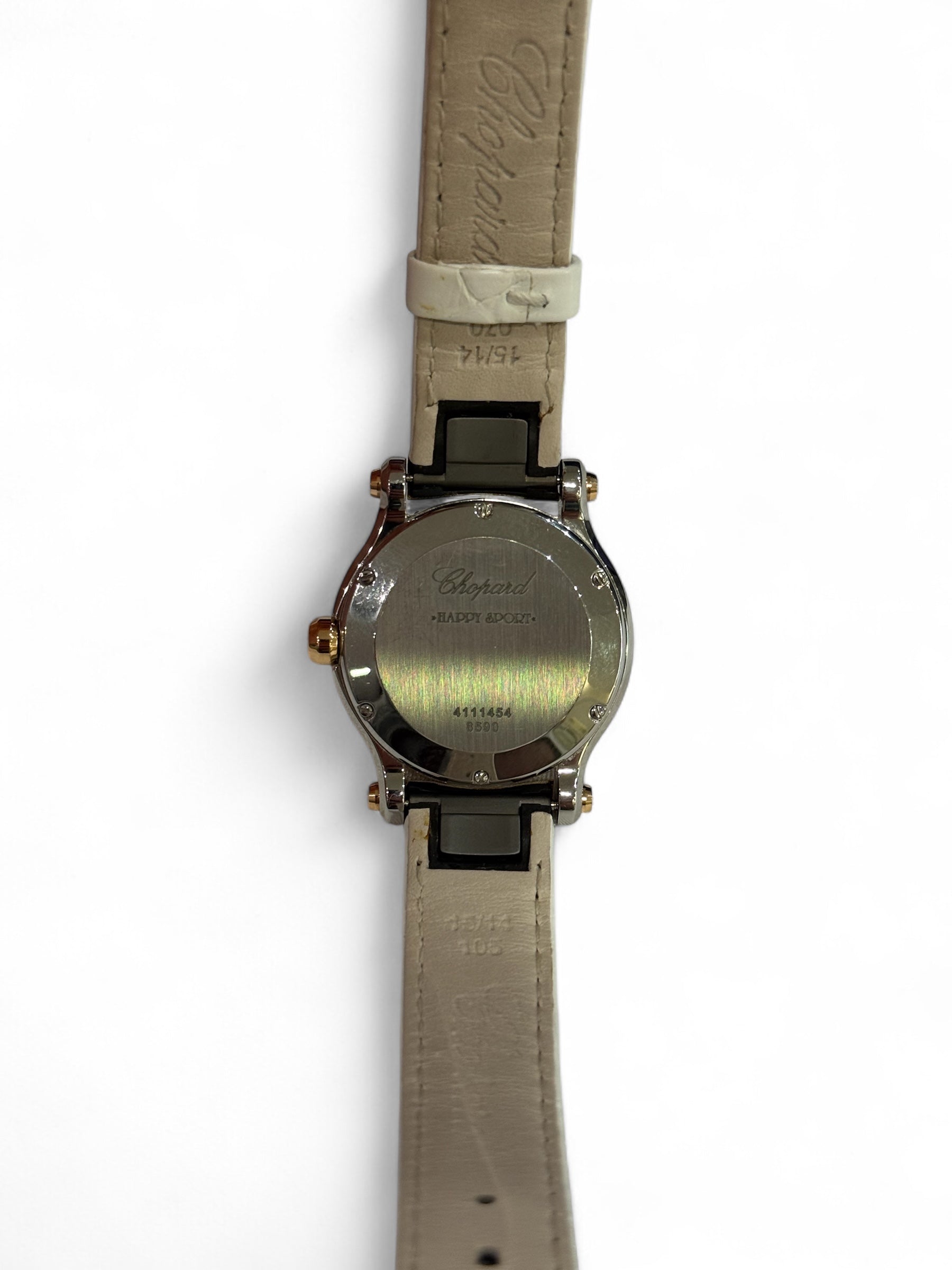 Chopard - Montre Happy Sport 30mm or rose et acier et diamants