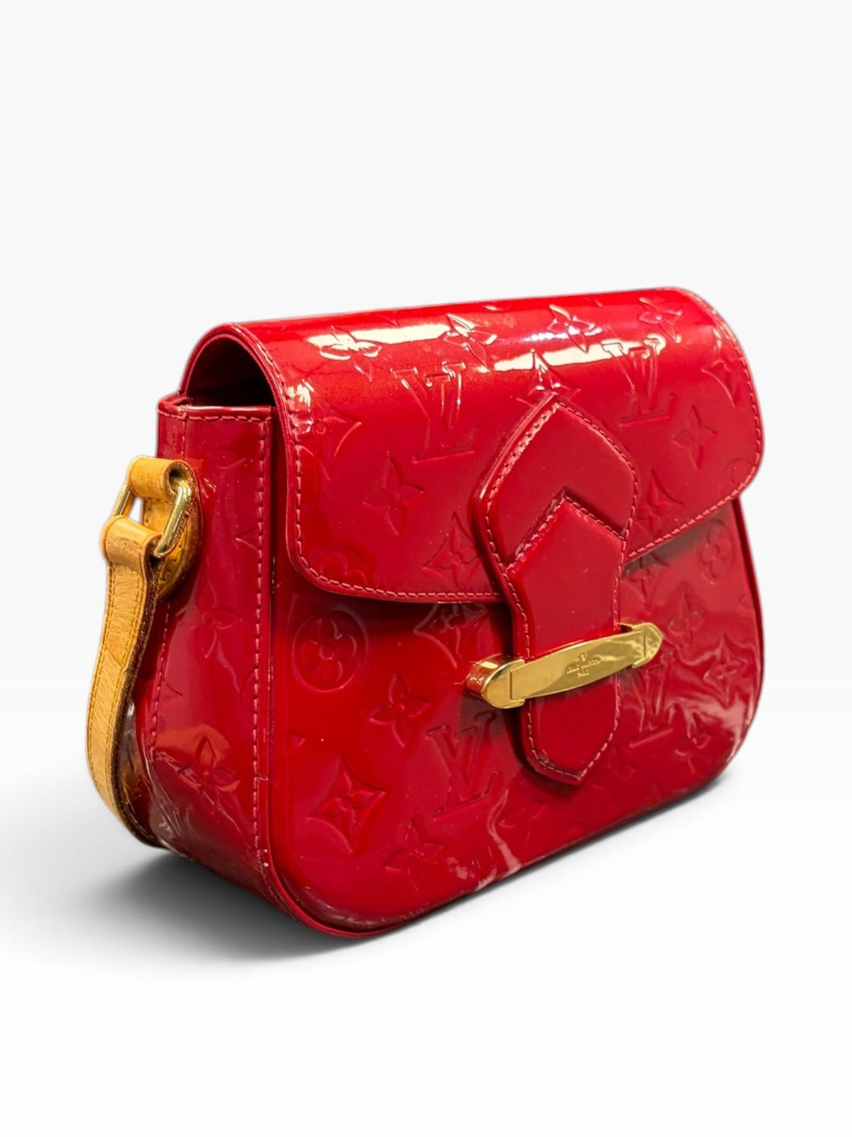 Louis Vuitton - Borsa Bellflower rosso verniciato