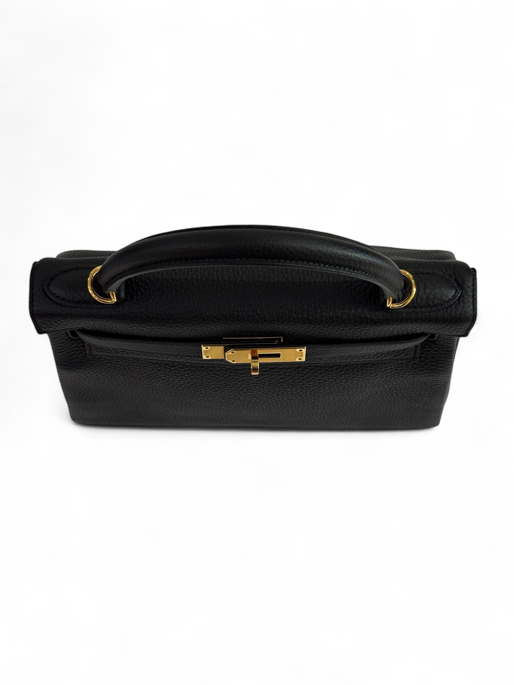 Hermès - Sac Kelly II 28 Togo grainé retourné Noir