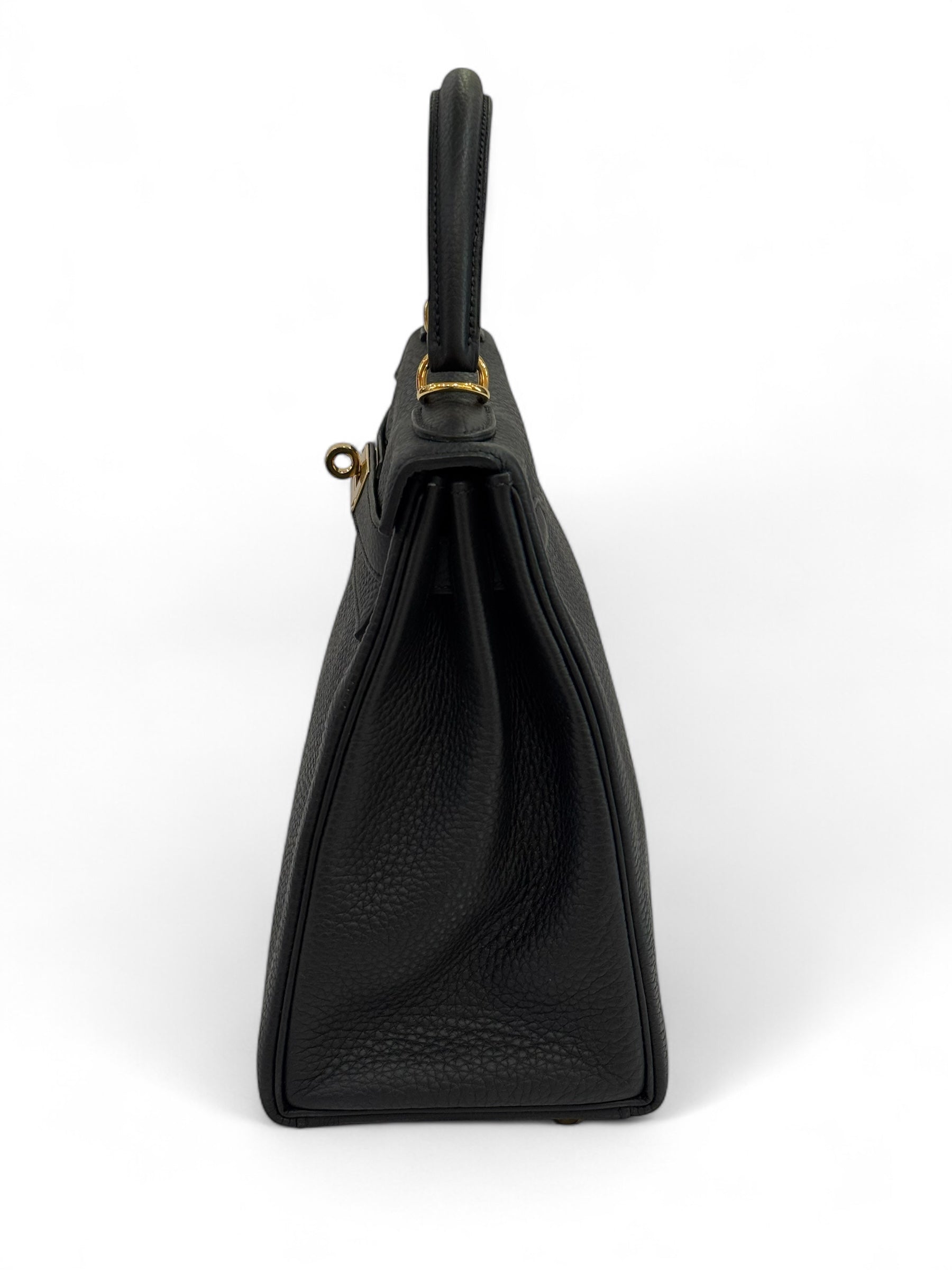 Hermès - Sac Kelly II 28 Togo grainé retourné Noir