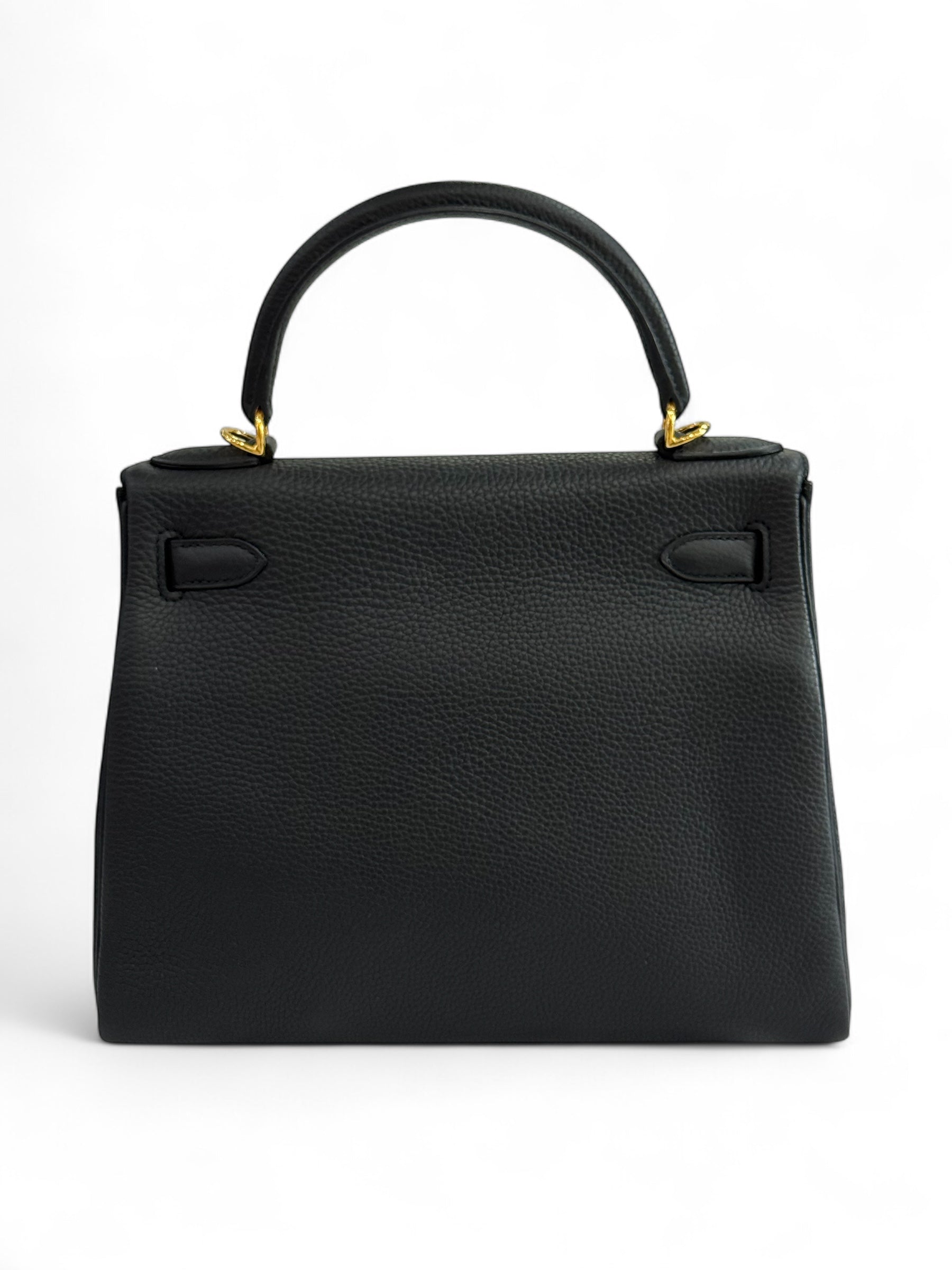 Hermès - Sac Kelly II 28 Togo grainé retourné Noir