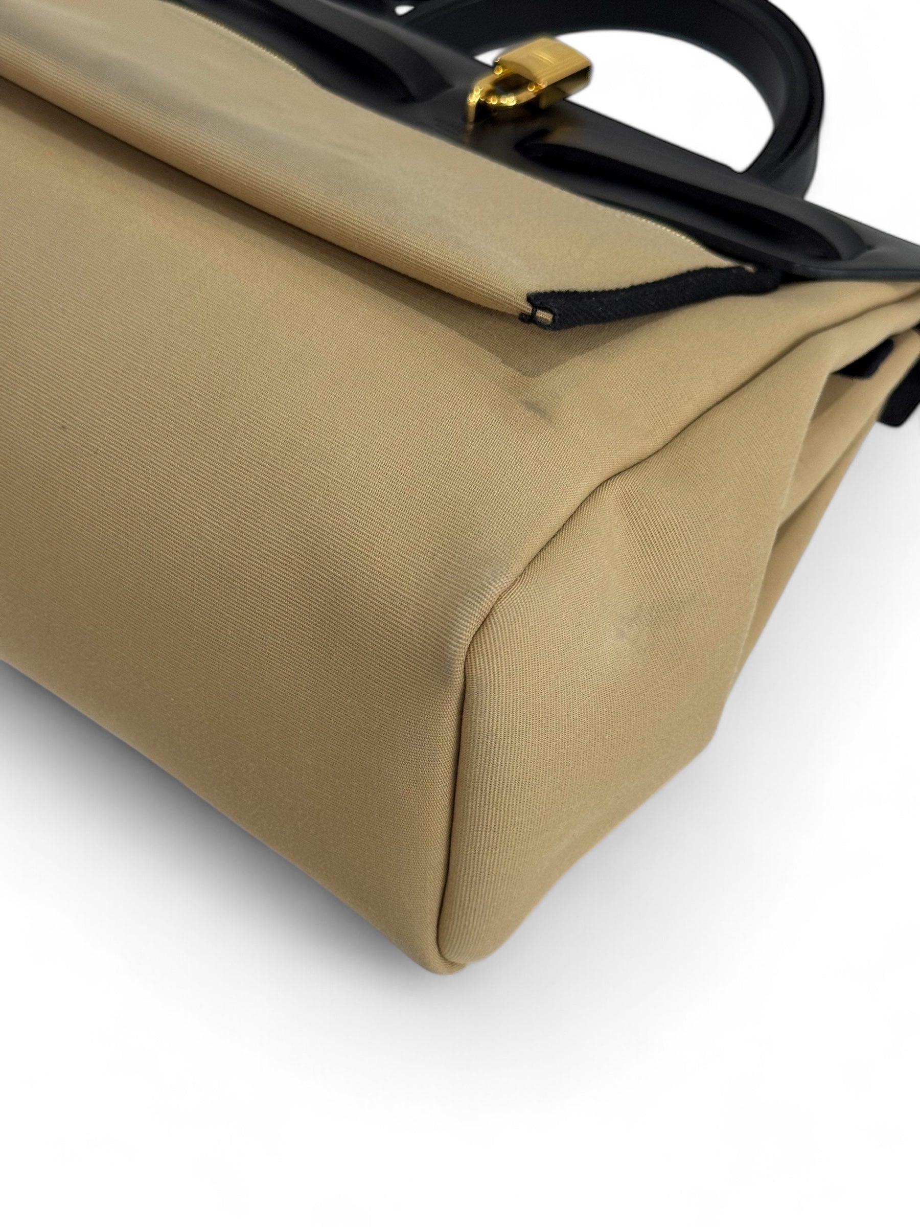 Hermès - Sac Herbag Zip 31 trench et noir