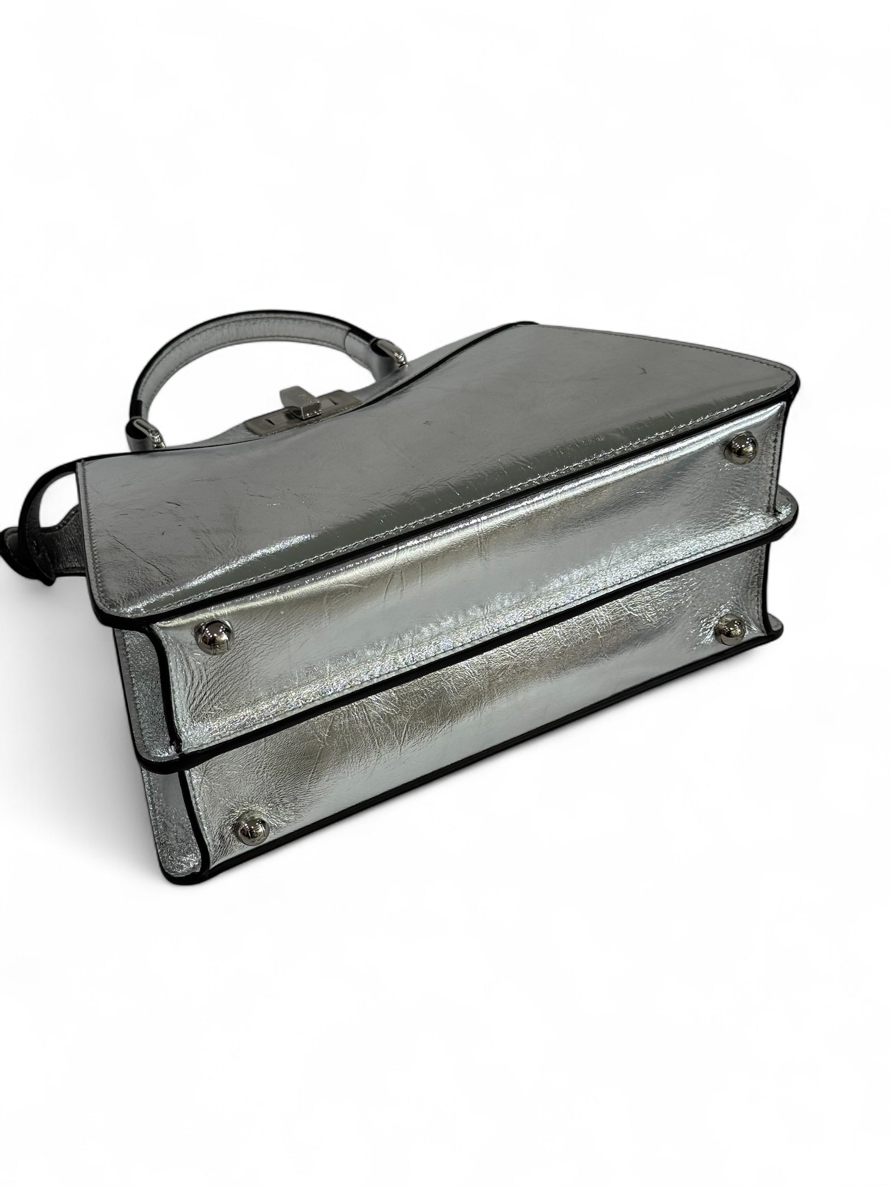 Fendi - Tasche Peekaboo I See U Klein Silber