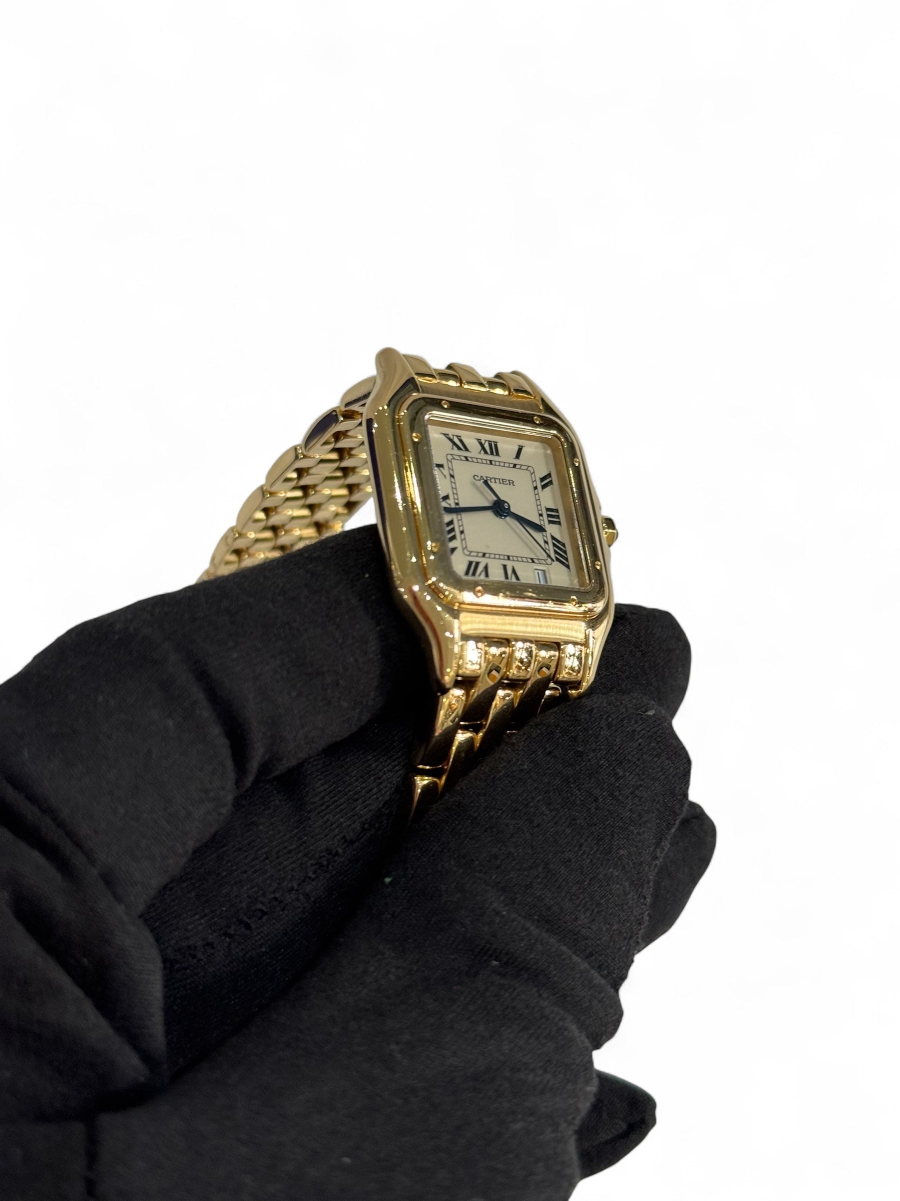 Cartier - Mittlere Panther-Uhr aus Gelbgold