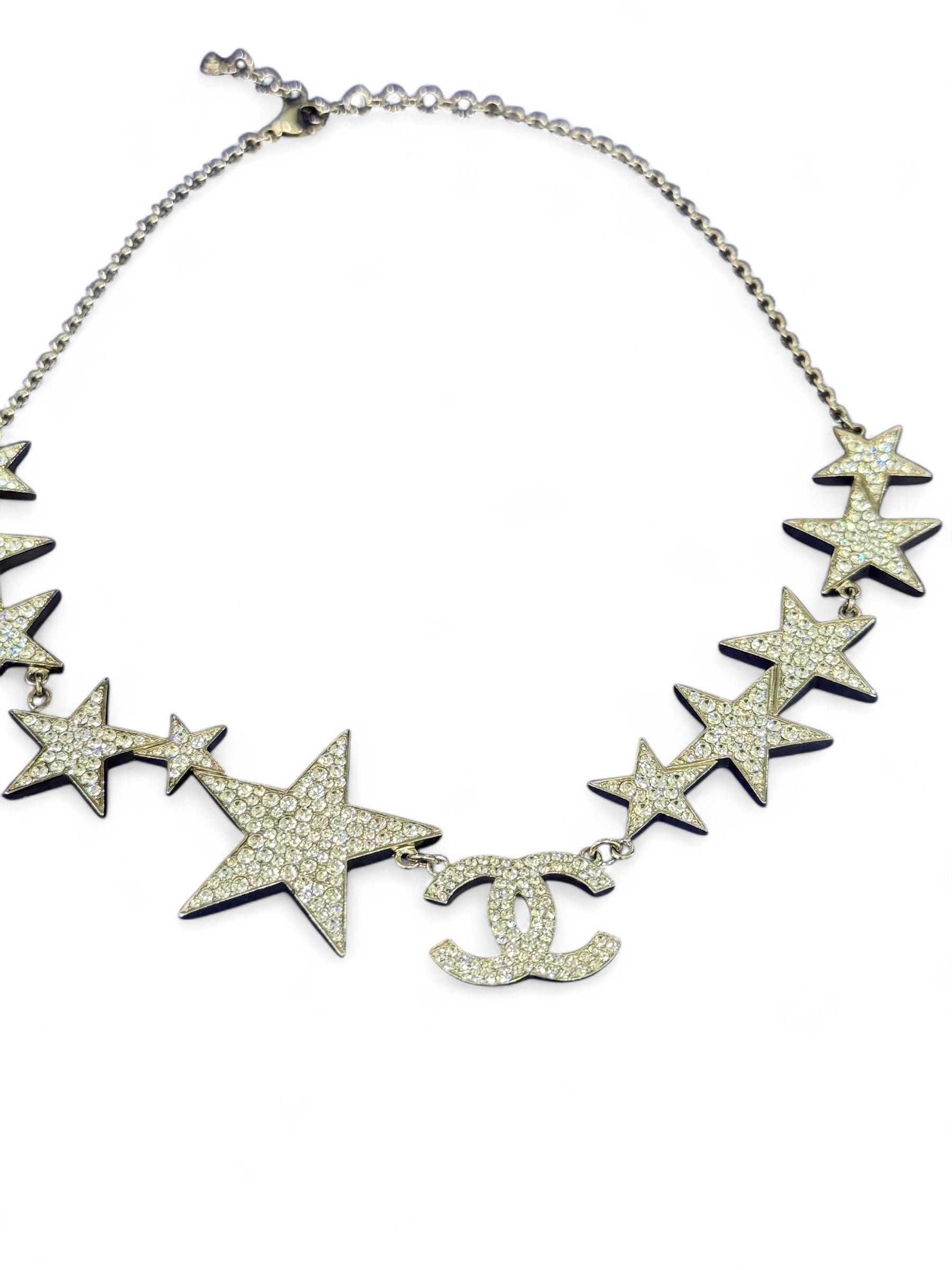 Chanel - Star rhinestone necklace
