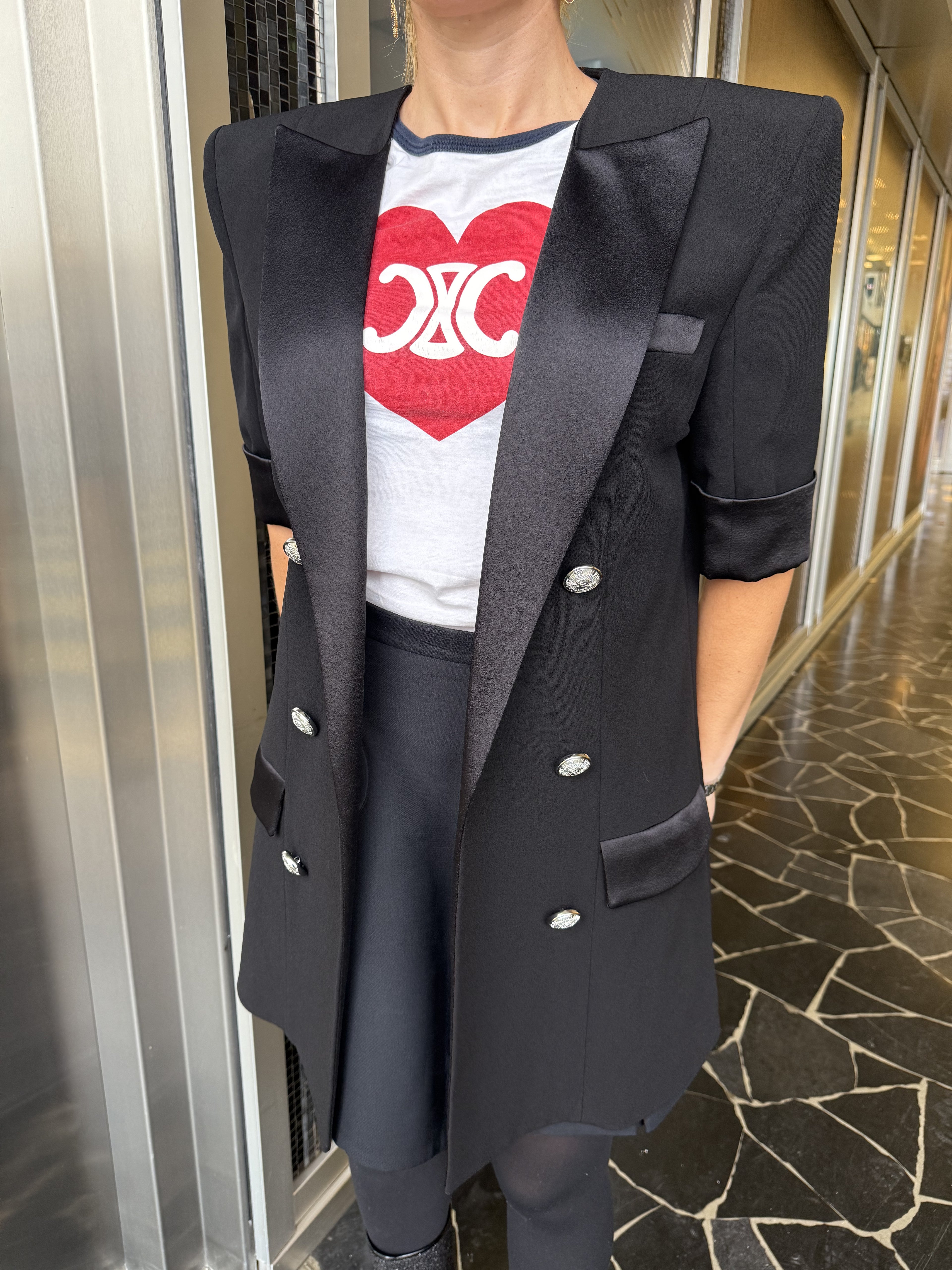 Balmain - Short Sleeve Coat